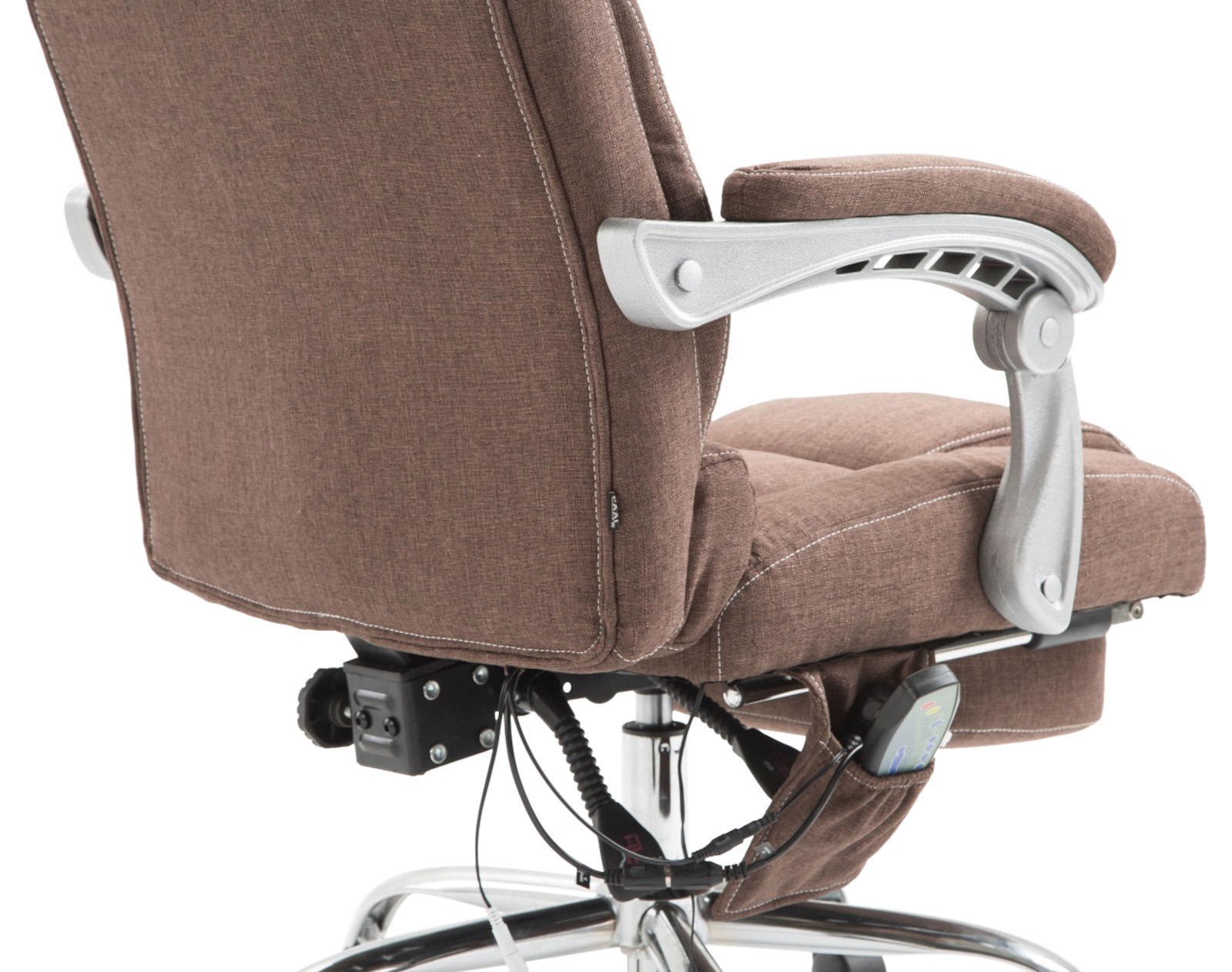 Bürostuhl Pacific Stoff mit Massagefunktion, braun