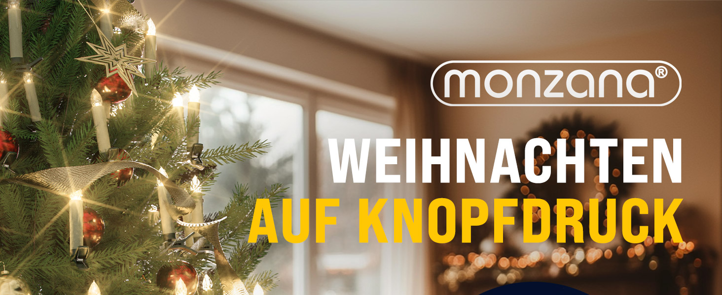 Kabellose Weihnachtsbaumkerzen LED 30er-Set Warmweiß mit Batterien + Fernbedienung