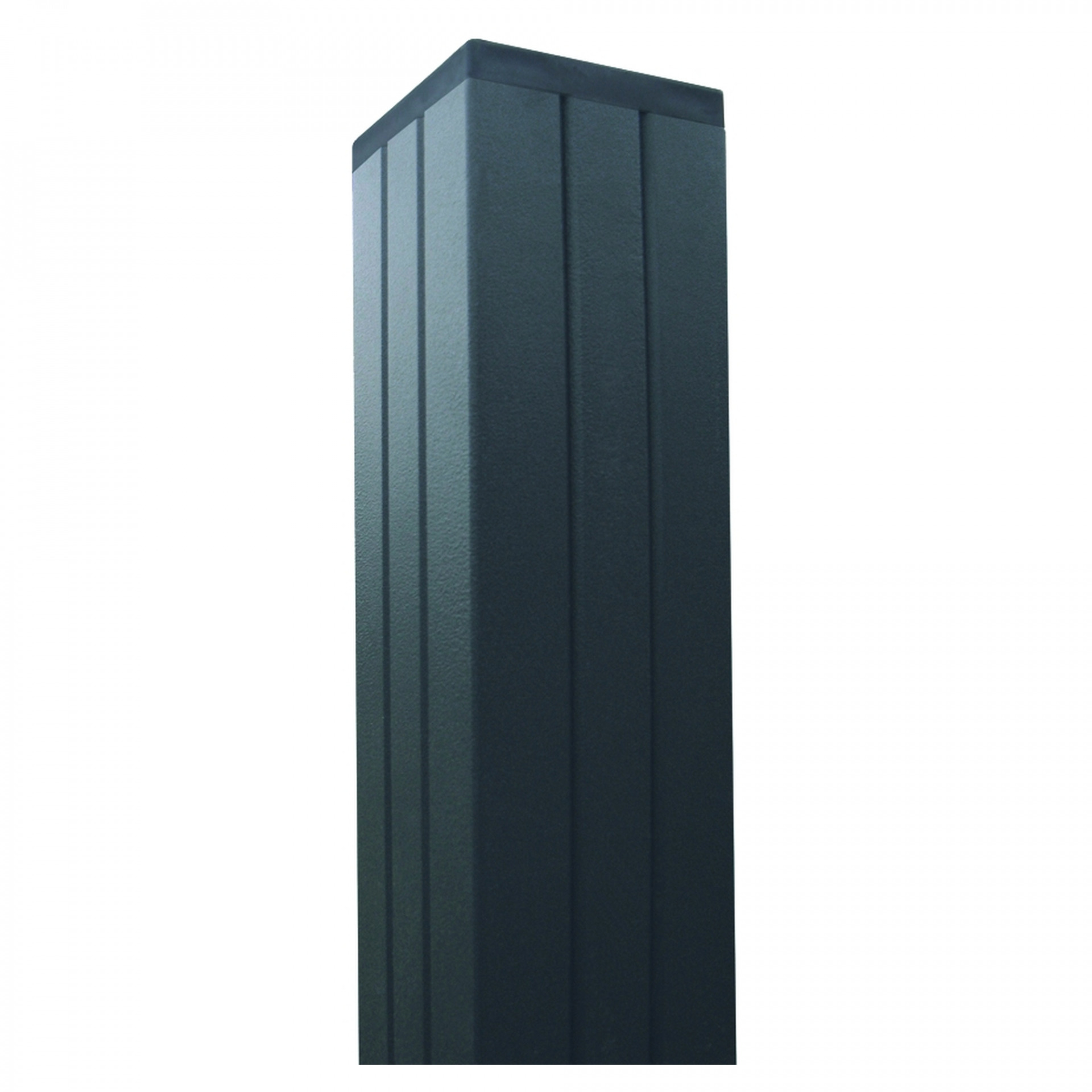Aluminium-Pfosten für Steckzaunserien, ANTHRAZIT, 68 x 68 x 2400 mm, NO045