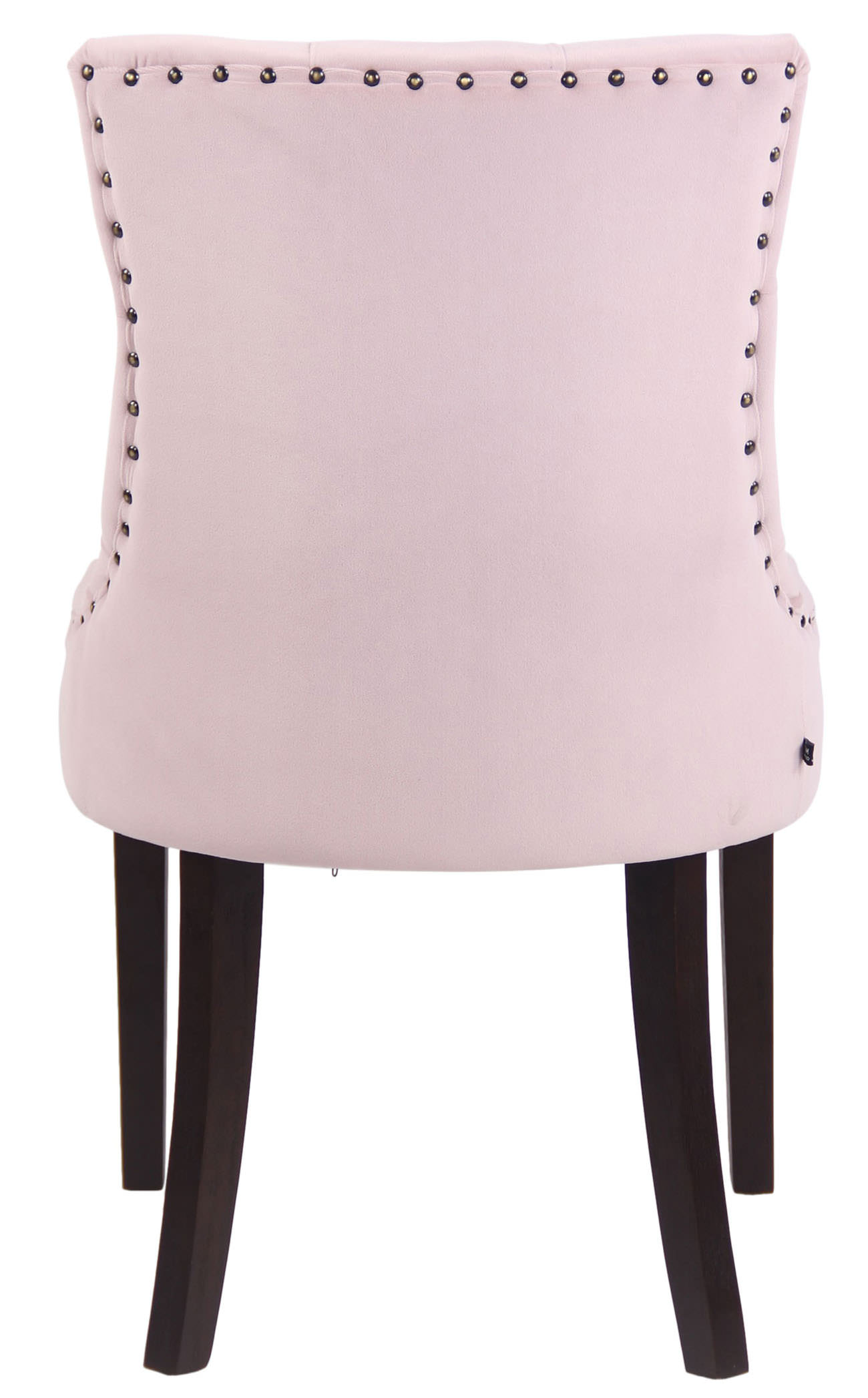 4er Set Esszimmerstühle Aberdeen Samt antik, pink