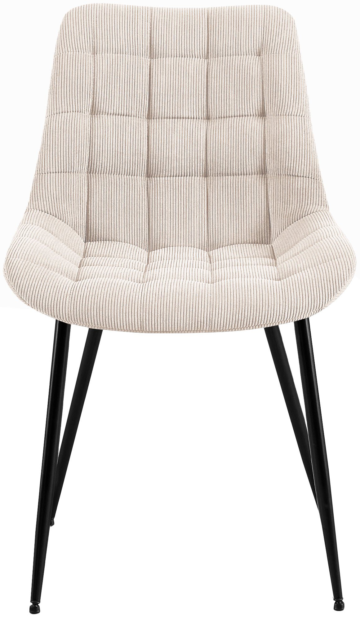 Esszimmerstuhl Sardna Cord, creme