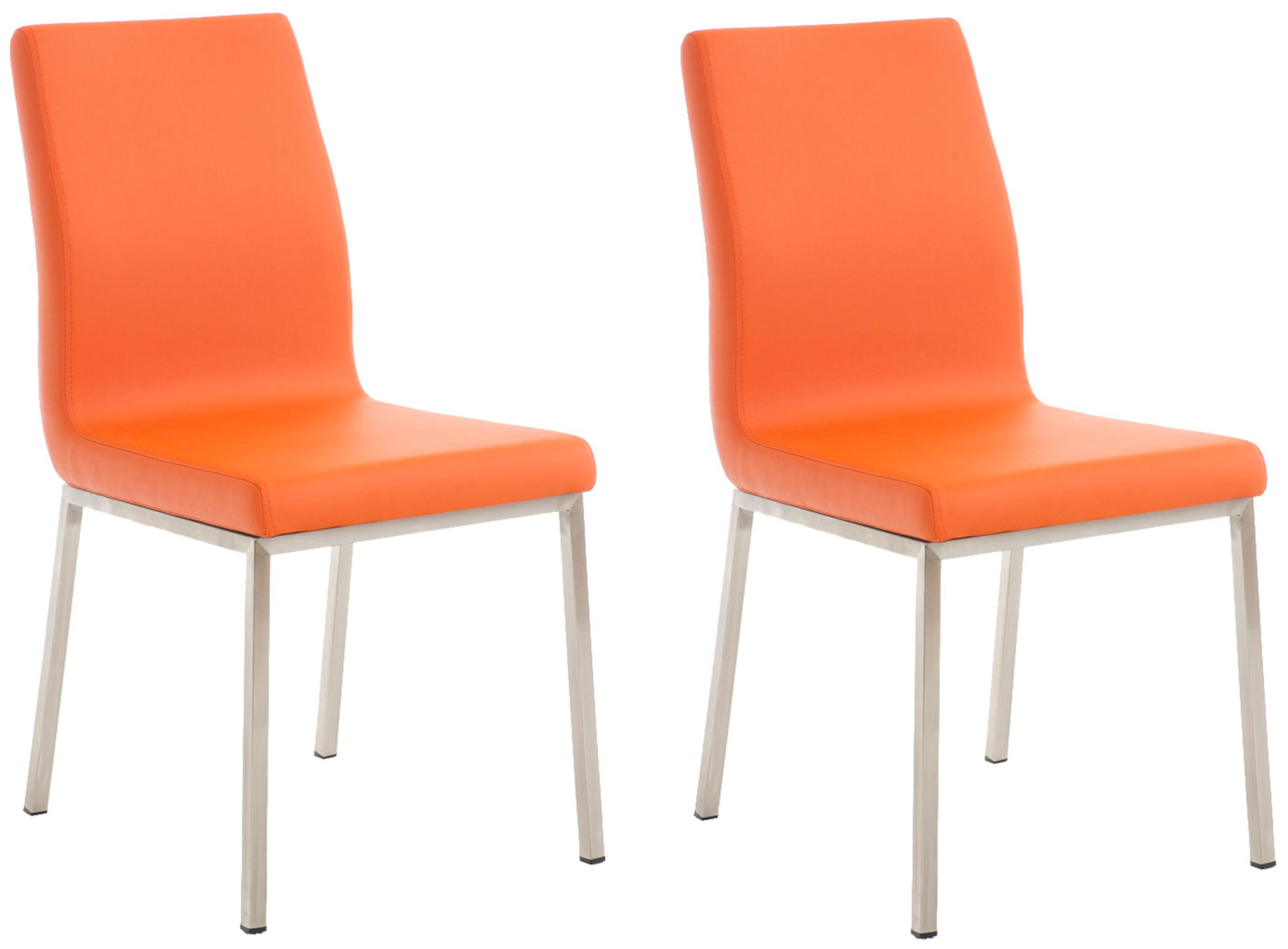 2er Set Esszimmerstühle Colmar, orange
