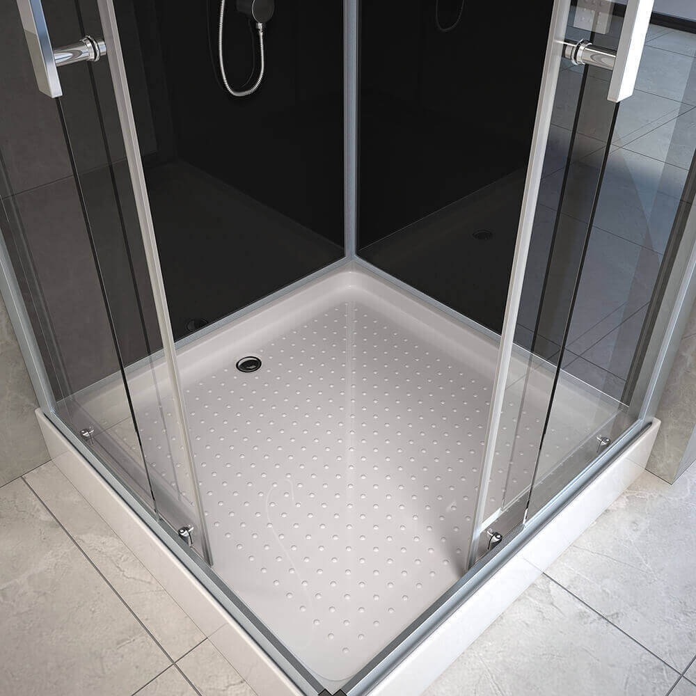 Duschkabine mit LED-Beleuchtung WAVE S - 90 x 80 cm