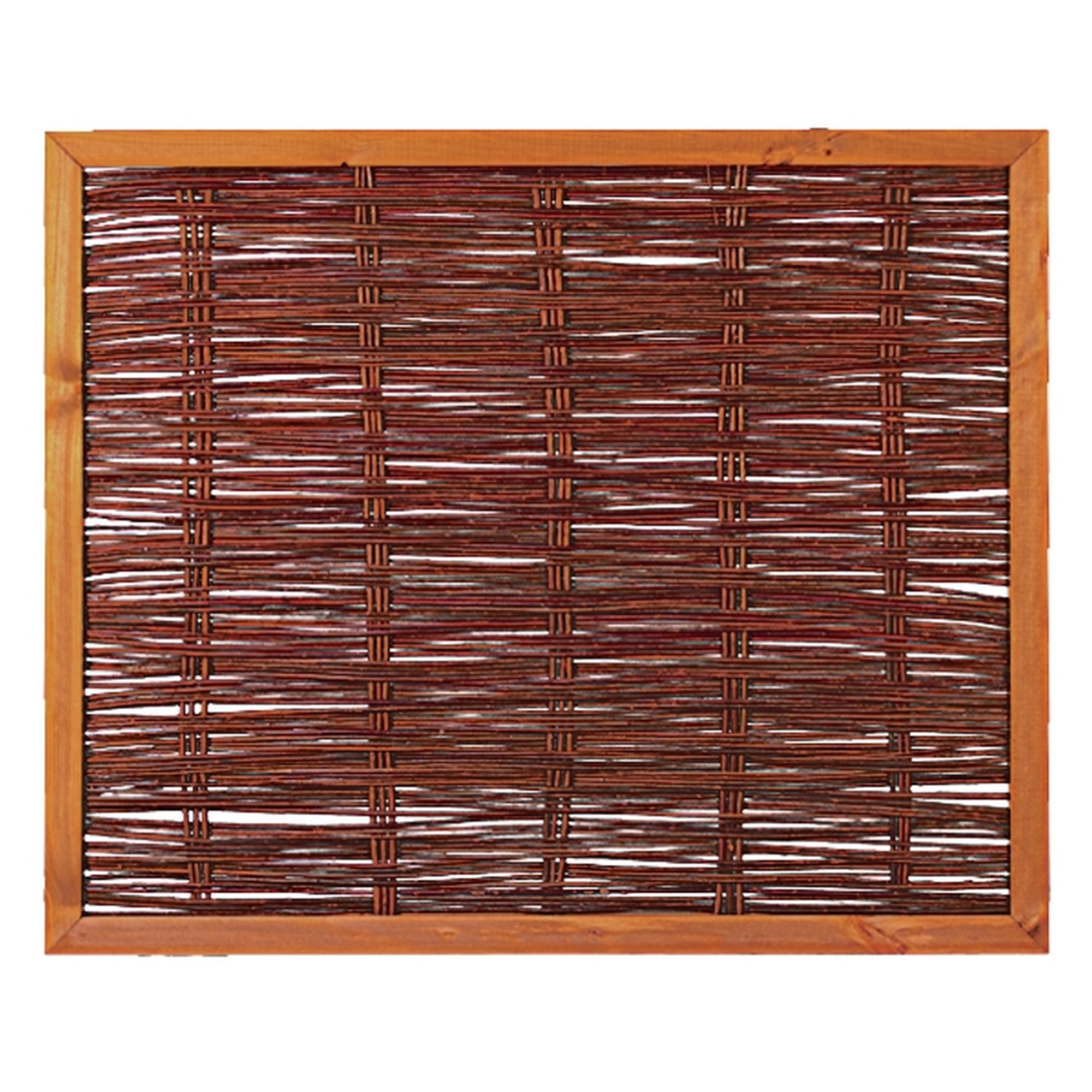 FAKO Weidengeflechtzaun, 120 x 100 cm, mit umlauf. Rahmen