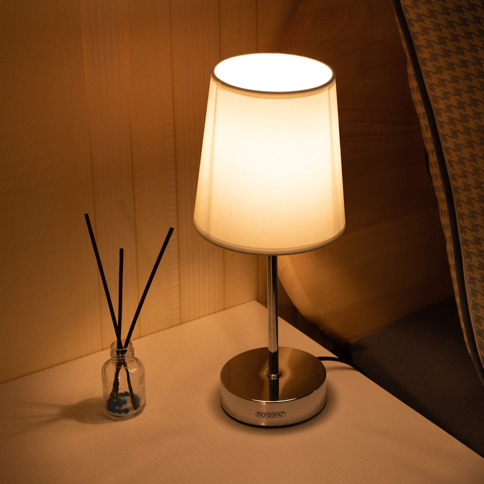 Tischlampe Lumière Weiß 32x13x13cm