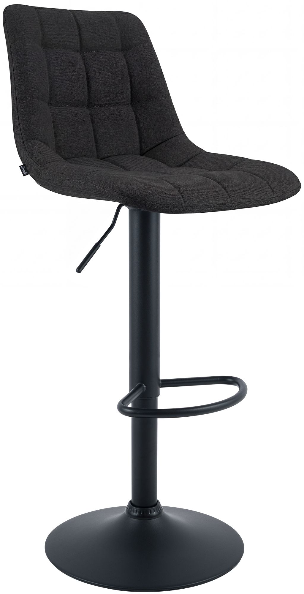 2er Set Barhocker Mapun Stoff, schwarz