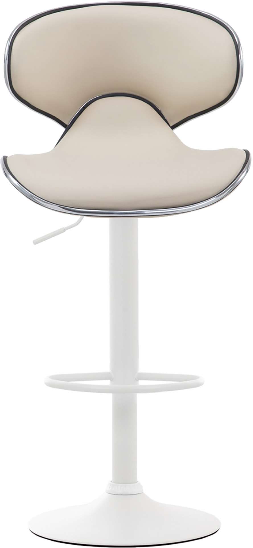 2er Set Barhocker Las Vegas V2 Kunstleder weiß, creme