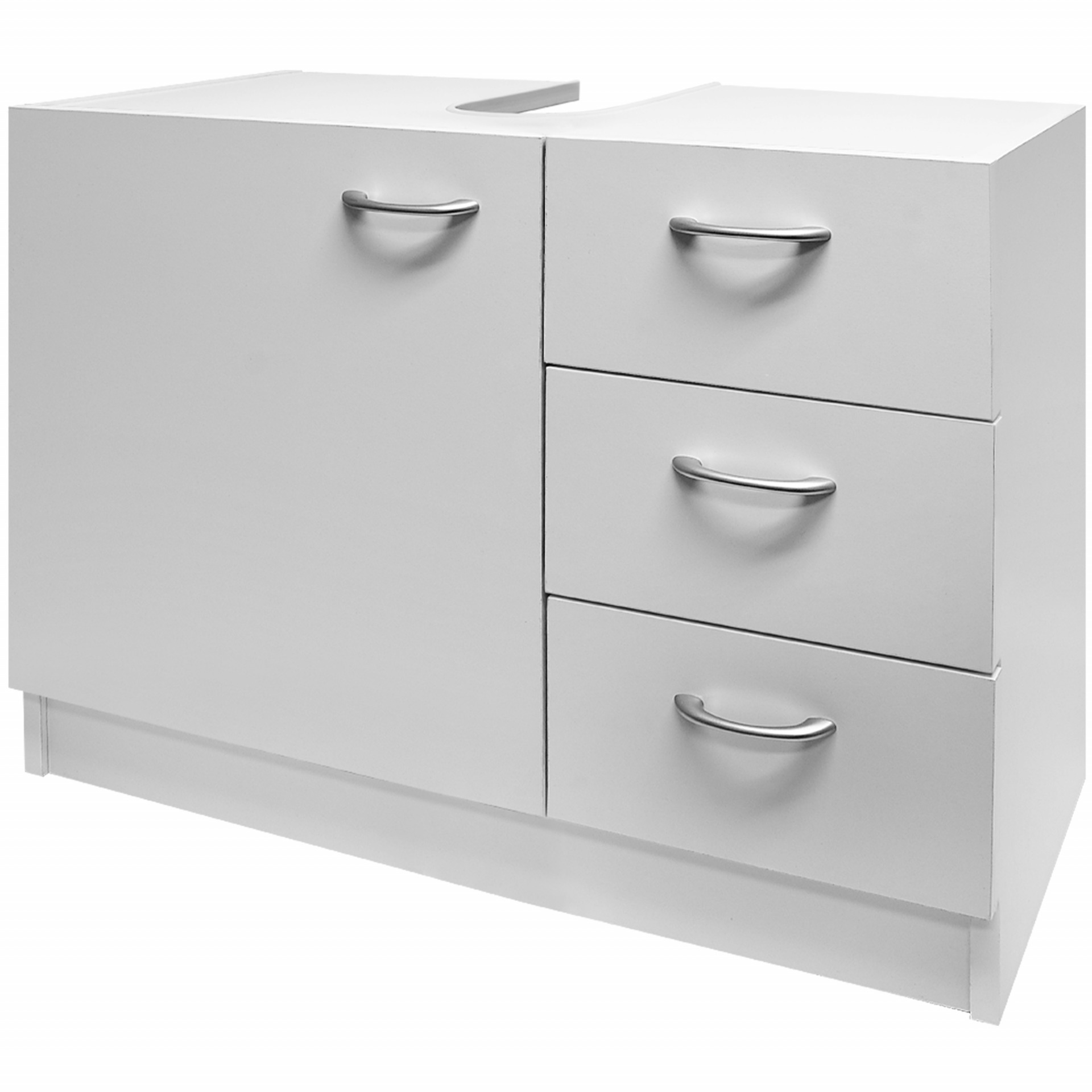 Waschbeckenunterschrank Neapel Weiß 63x54x30cm