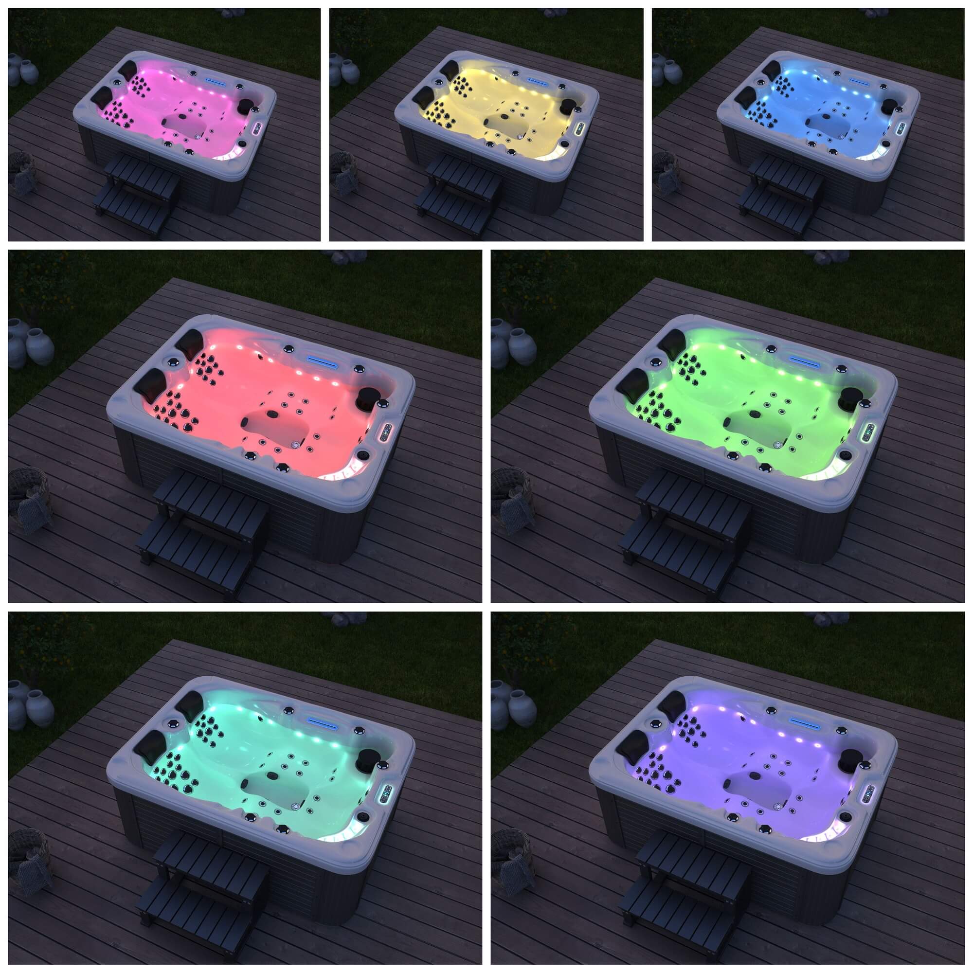 Outdoor Whirlpool BEACH PURE - 210 x 155 x 83 cm