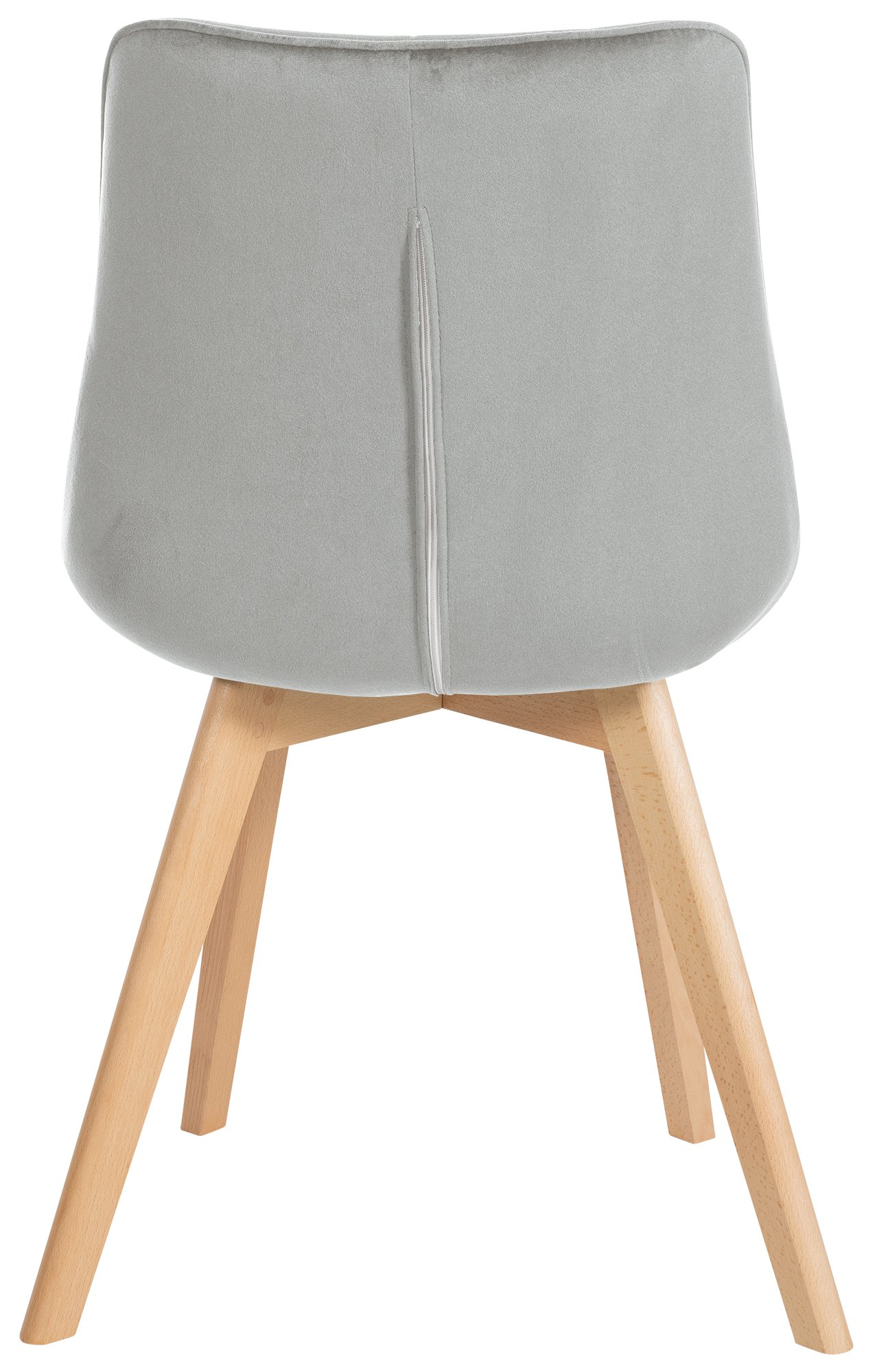Stuhl Brook Samt, grau