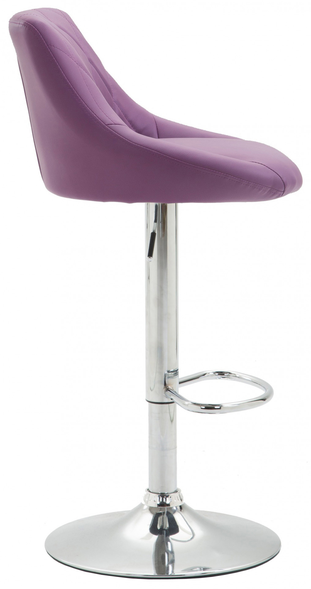 Barhocker Lazio Kunstleder chrom, lila