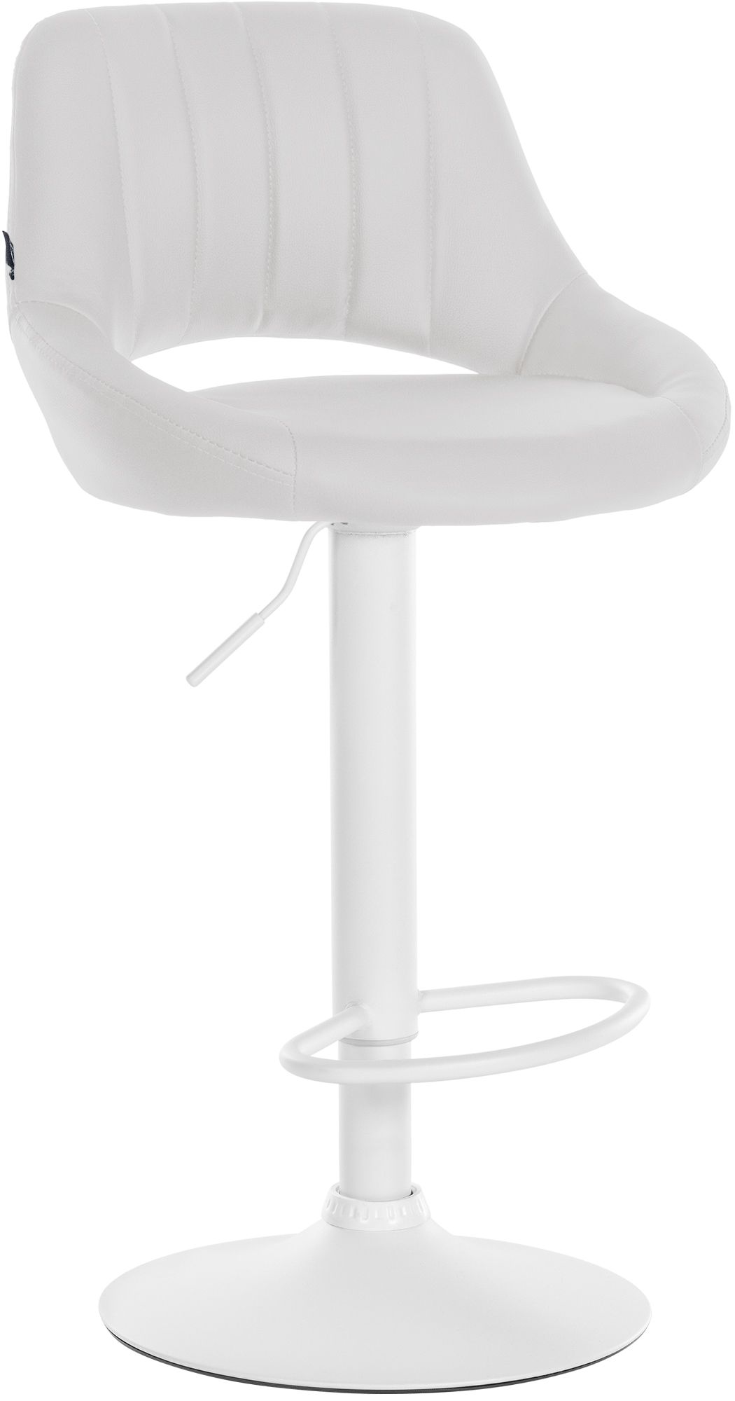 Barhocker Milet Kunstleder weiß, weiß