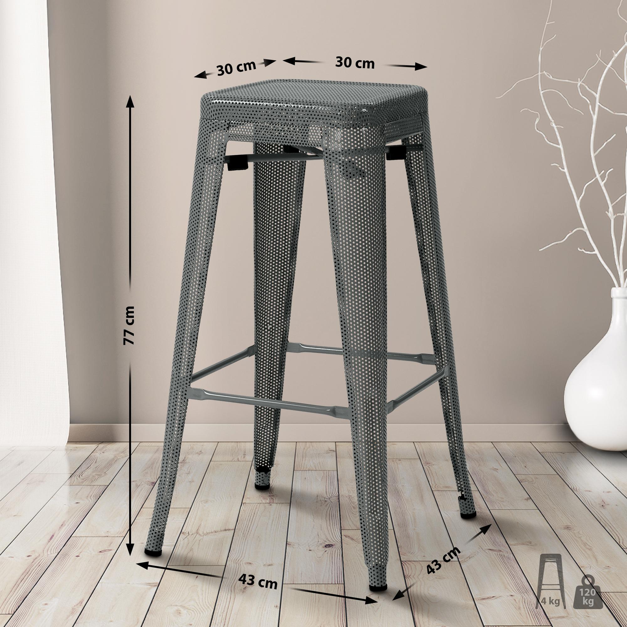Barhocker Fletcher, grau