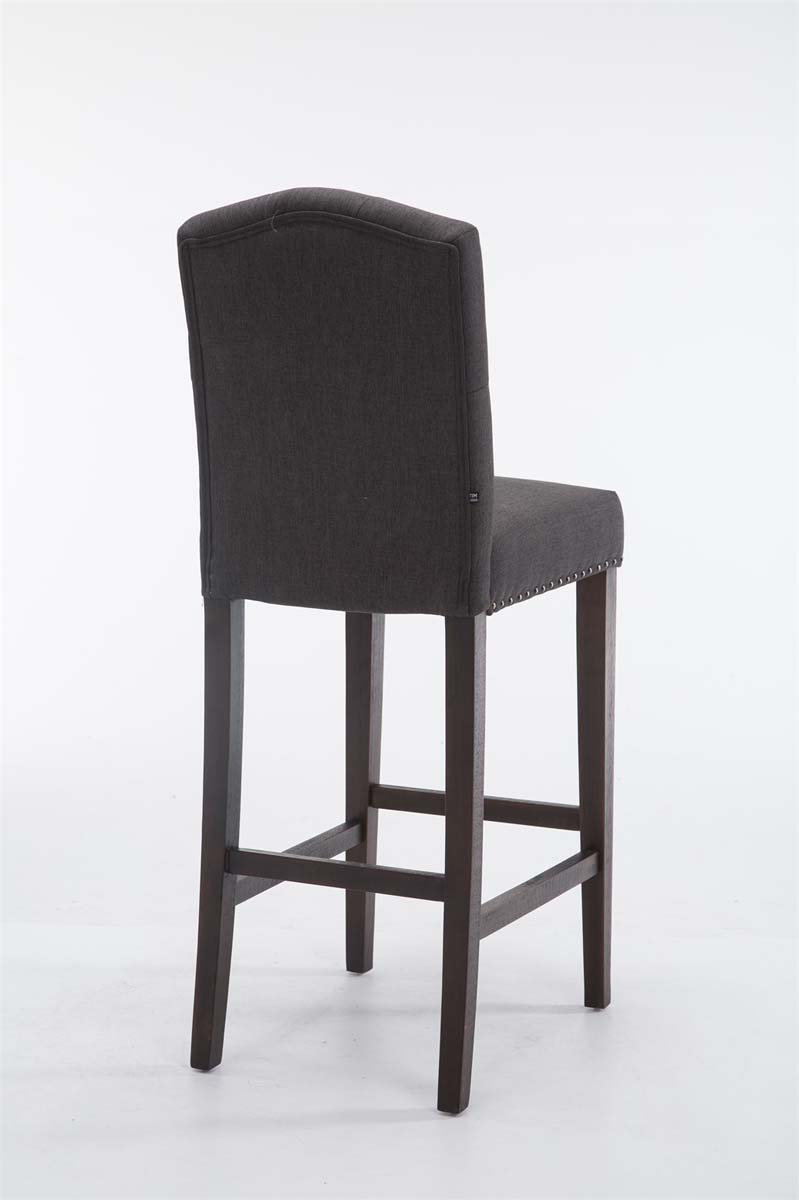 Barhocker Louise Stoff antik, dunkelgrau