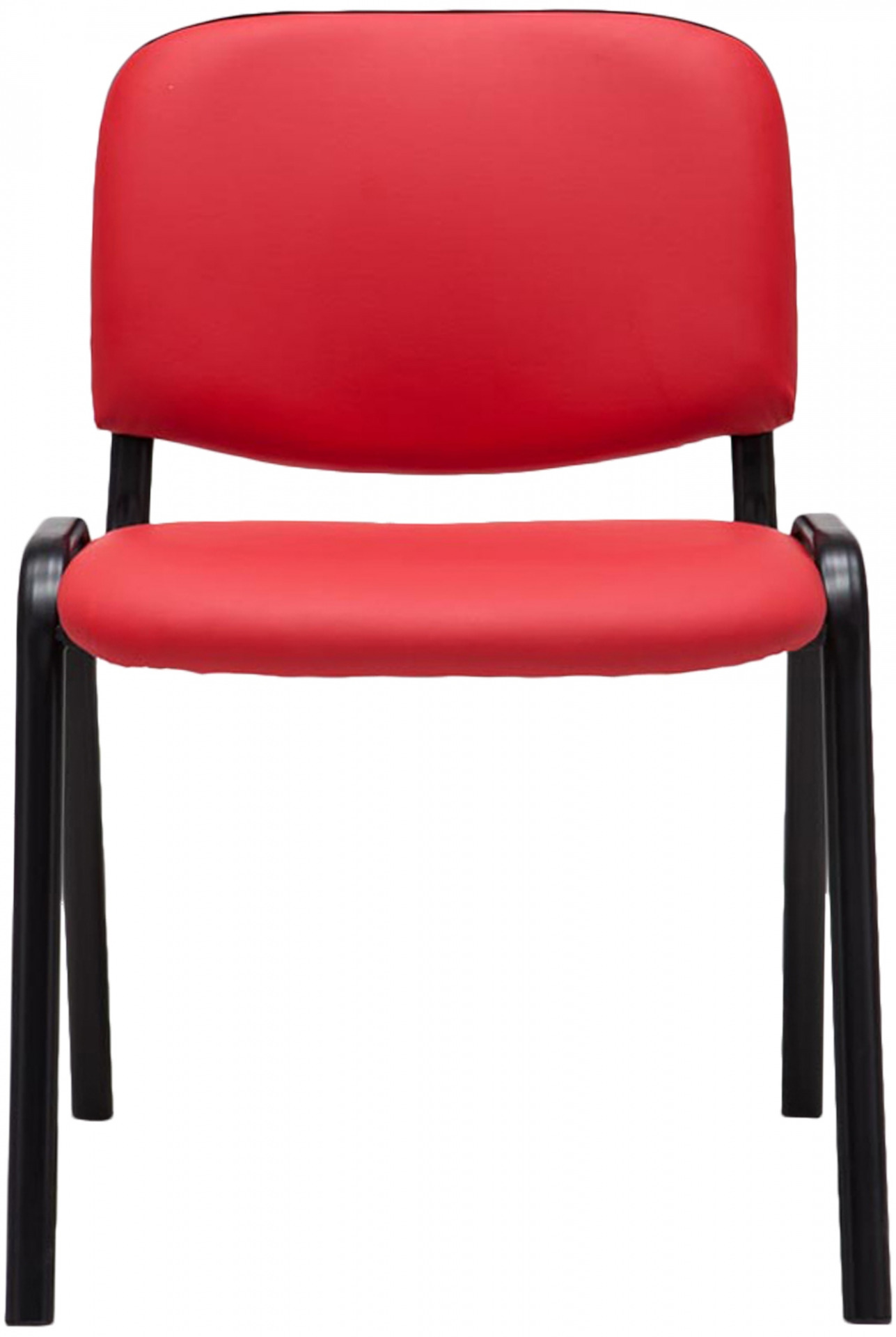 Besucherstuhl Ken Kunstleder, rot