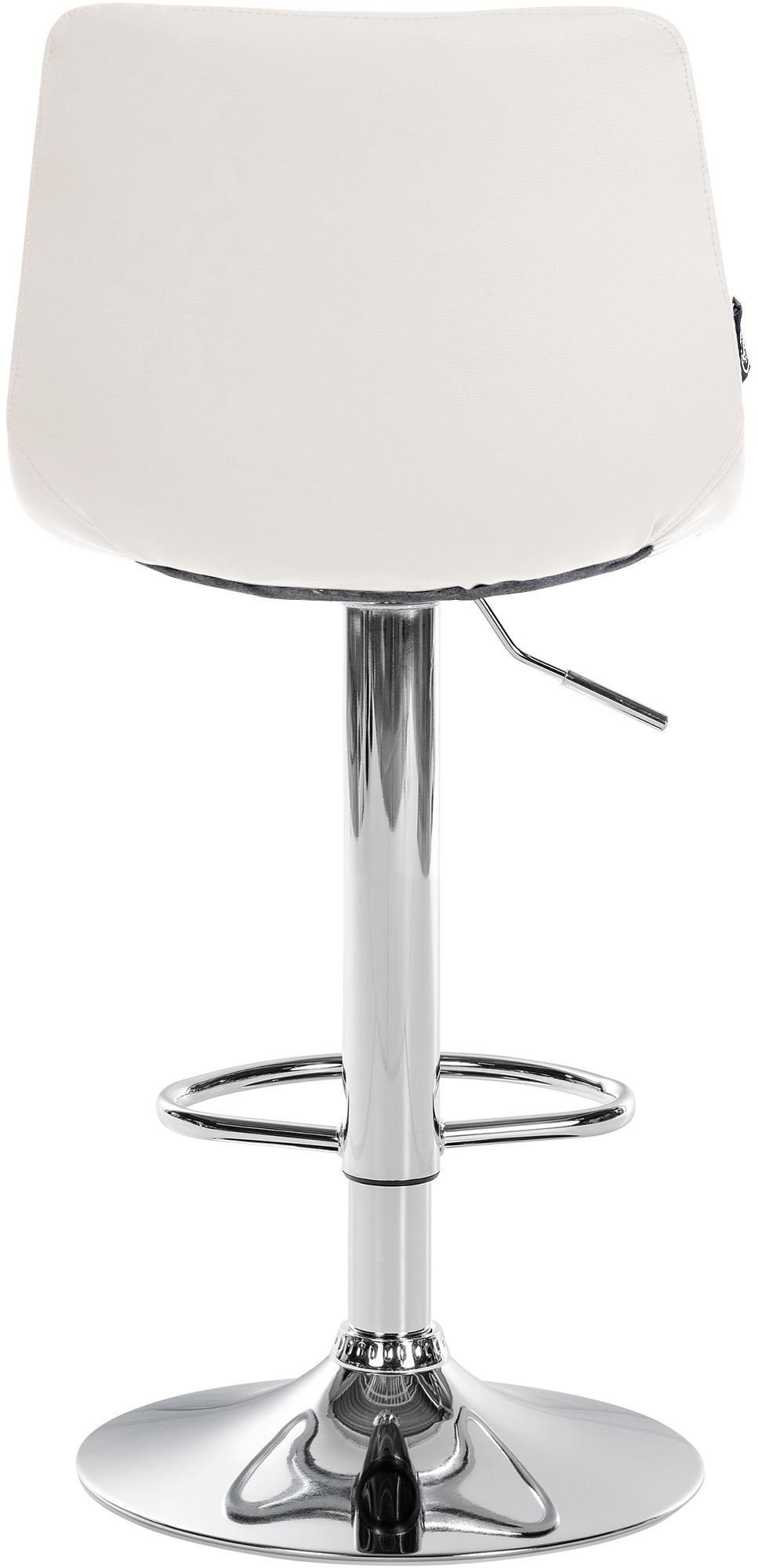 2er Set Barhocker Jerry Kunstleder chrom, weiß