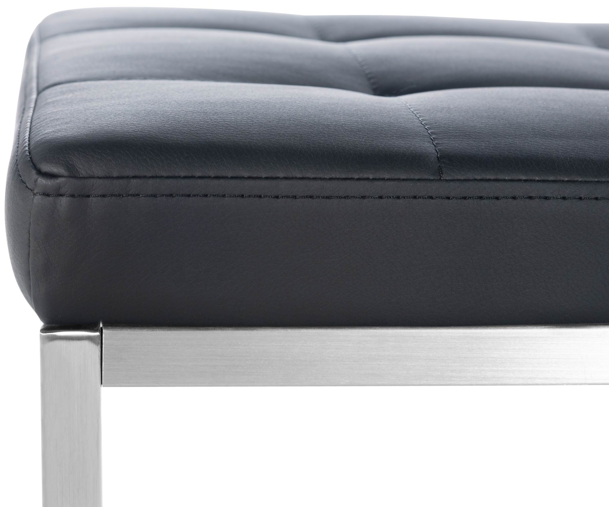 2er Set Sitzhocker Barci, schwarz