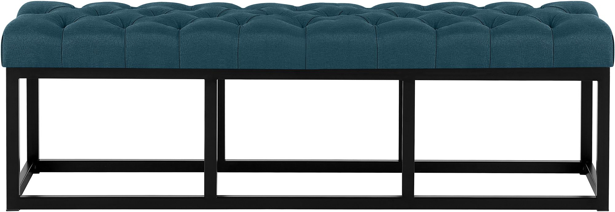 Sitzbank Amun Stoff Schwarz 150 cm, blau