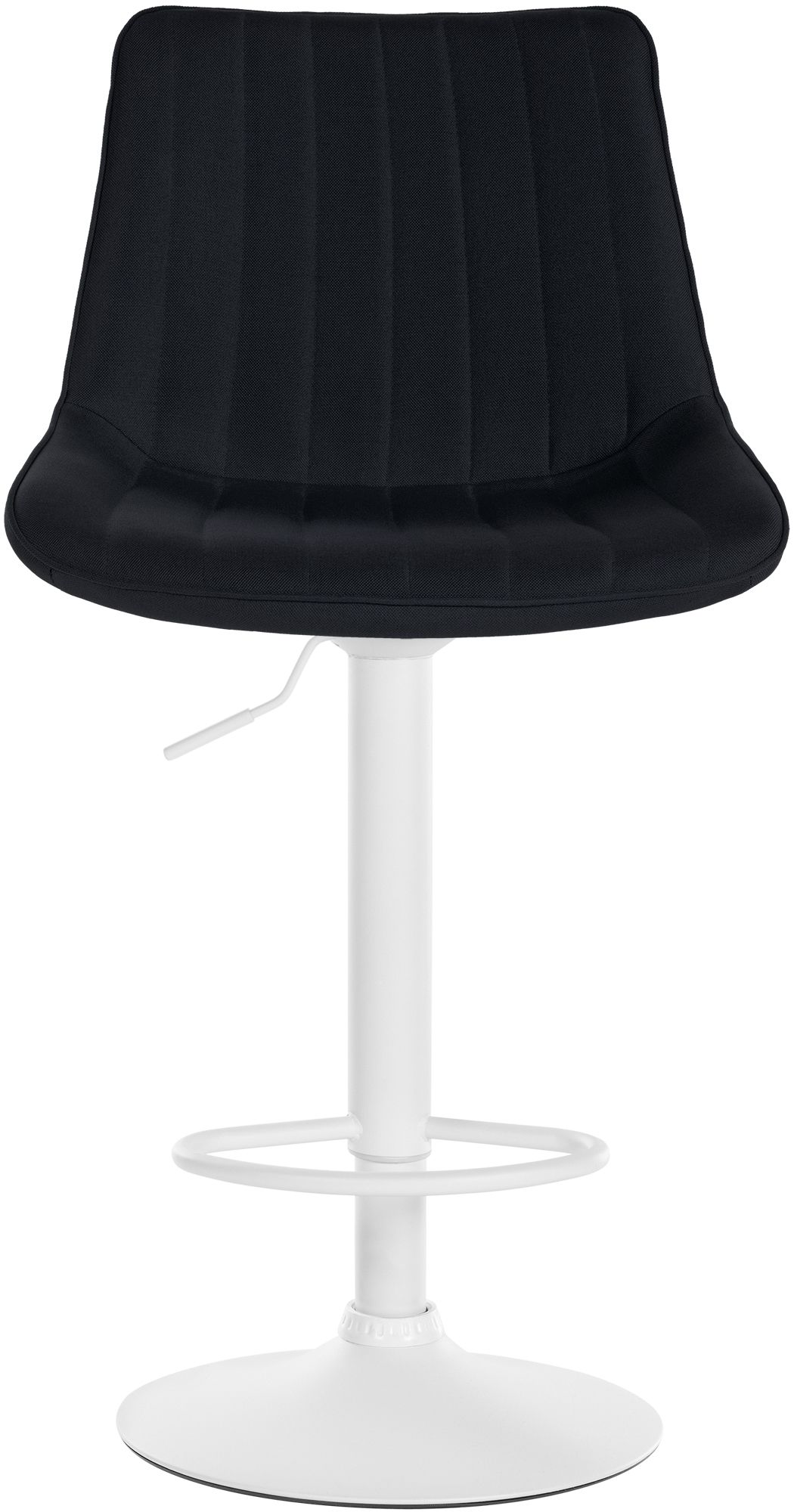 Barhocker Toni Stoff weiß, schwarz