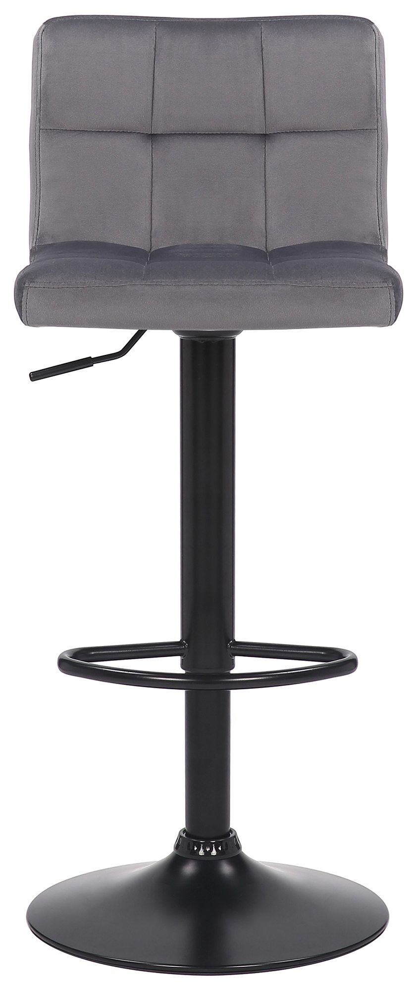 4er Set Barhocker Feni Samt, grau