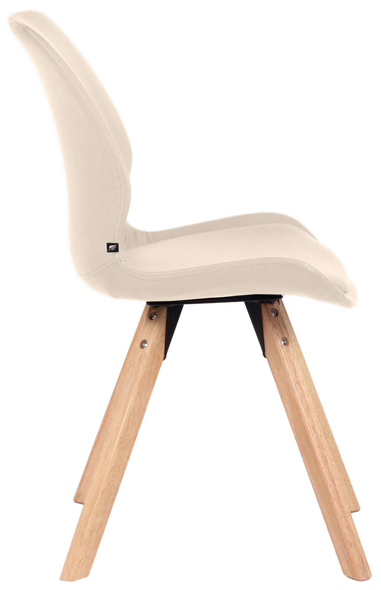 Stuhl Luna Kunstleder, creme