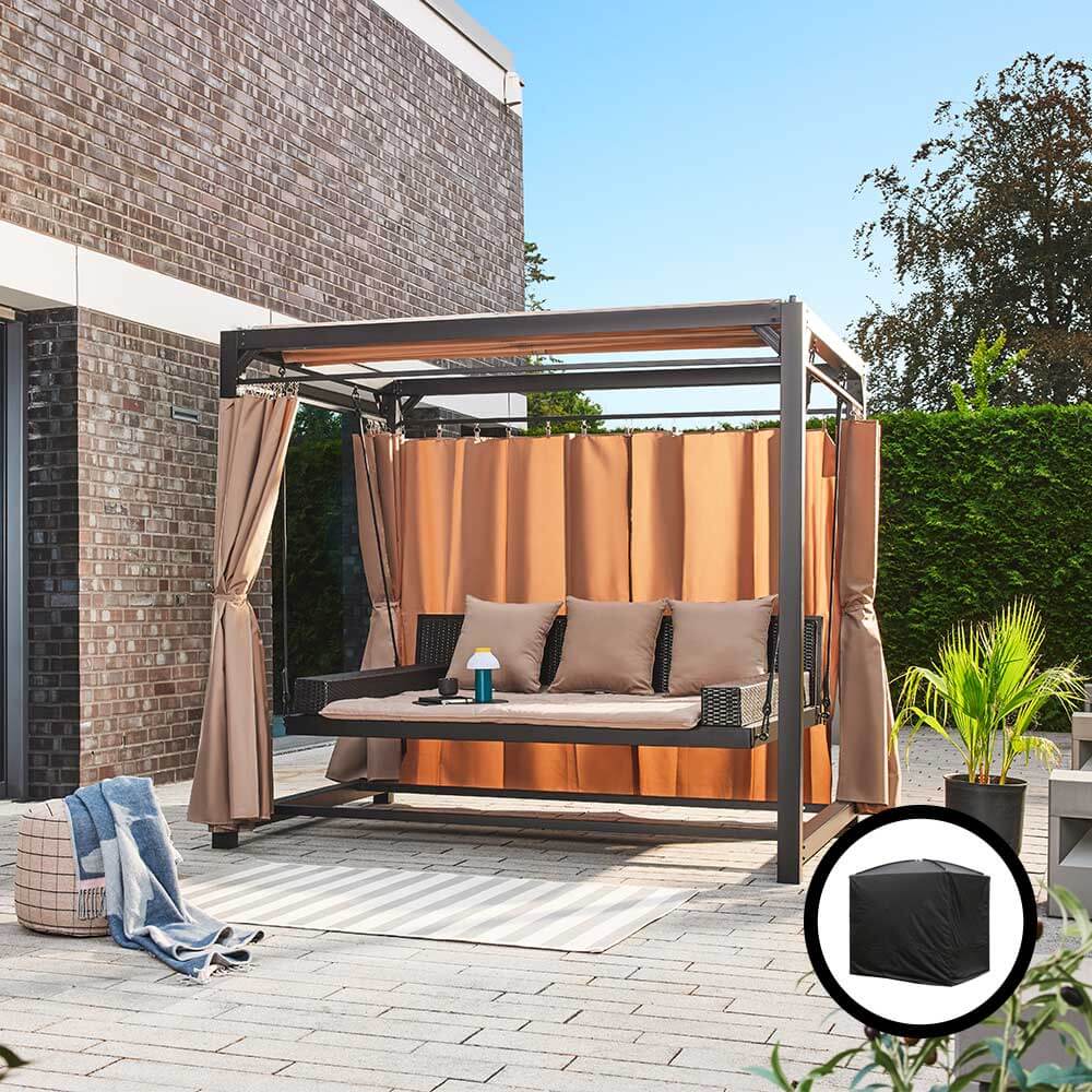 Pavillon Gartenliege mit Abdeckung PROVENCE