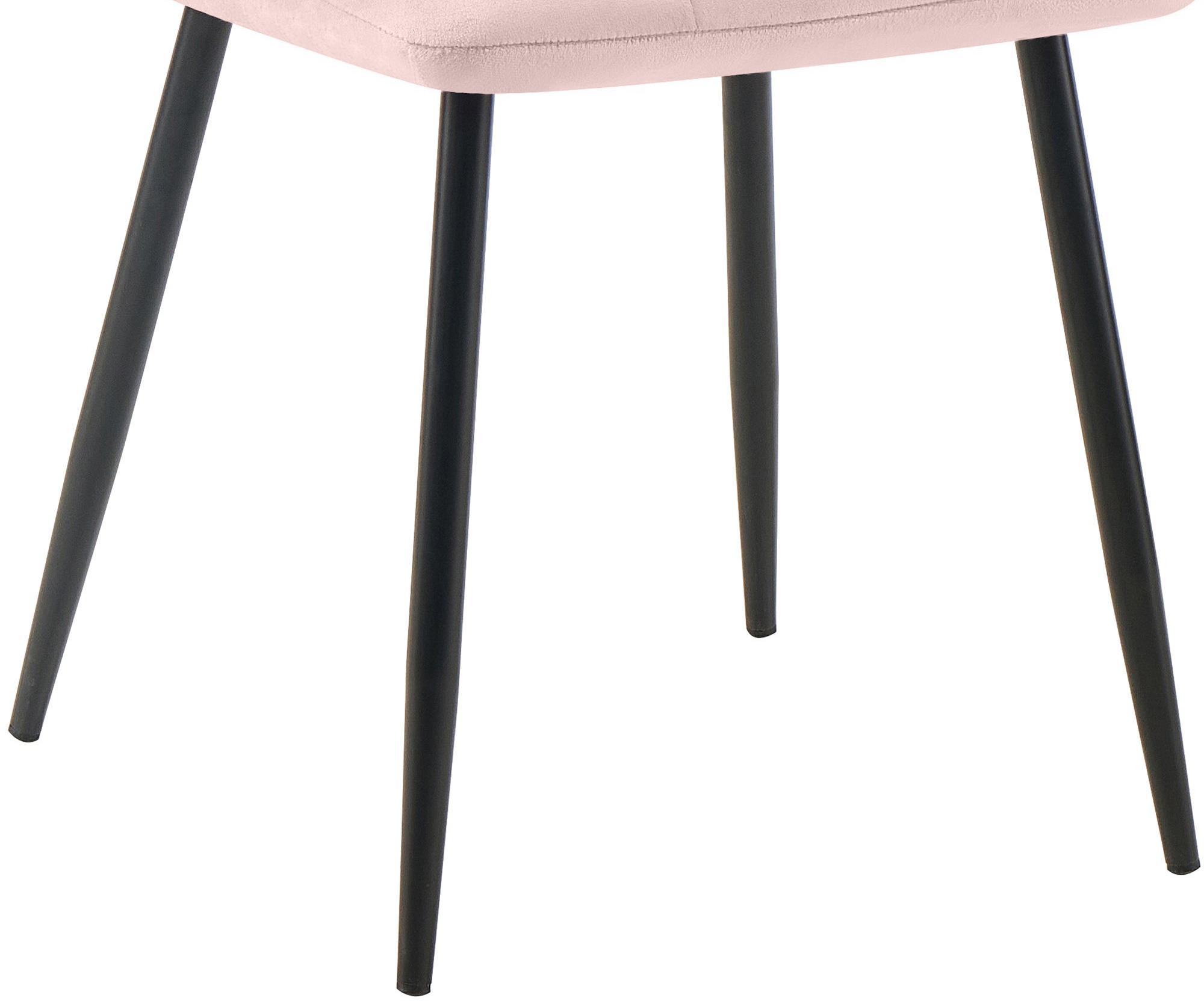 Esszimmerstuhl Tilde Samt, pink