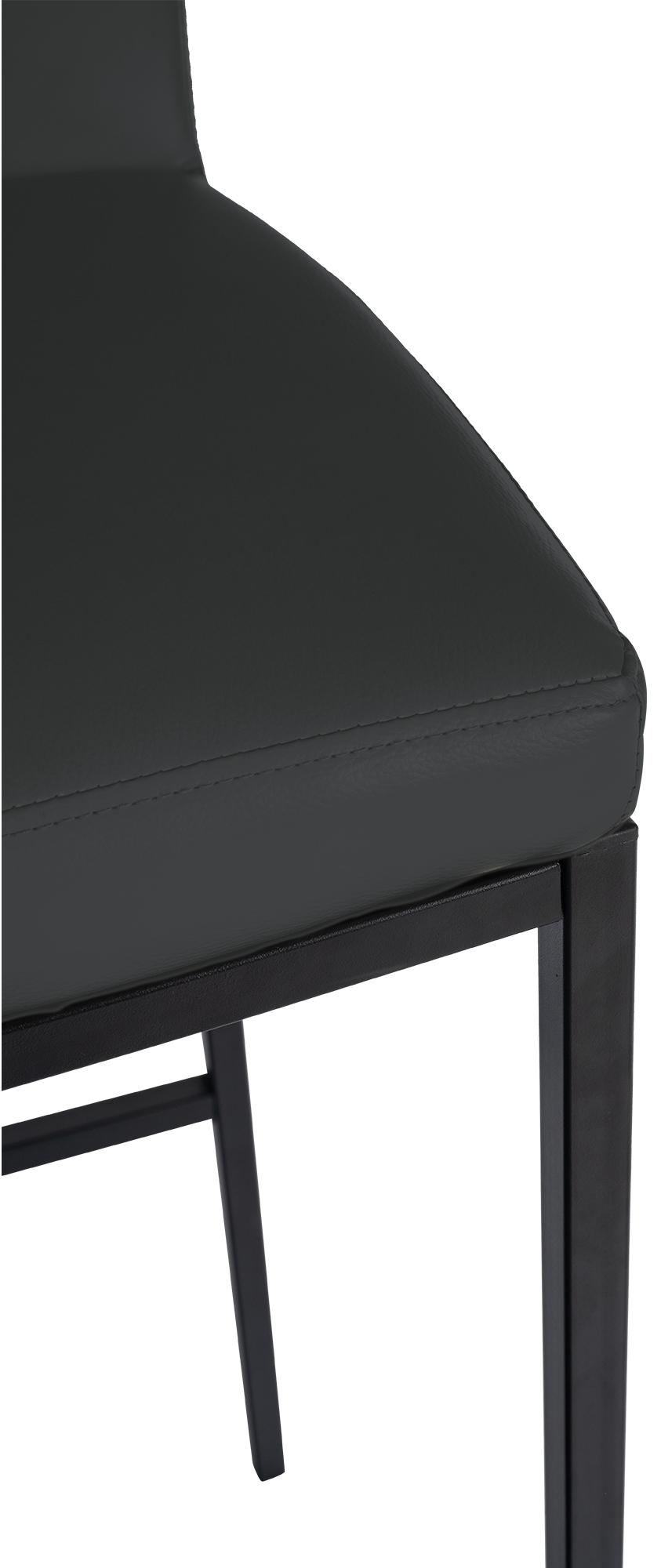 2er Set Barhocker Freeport Kunstleder B, dunkelgrau