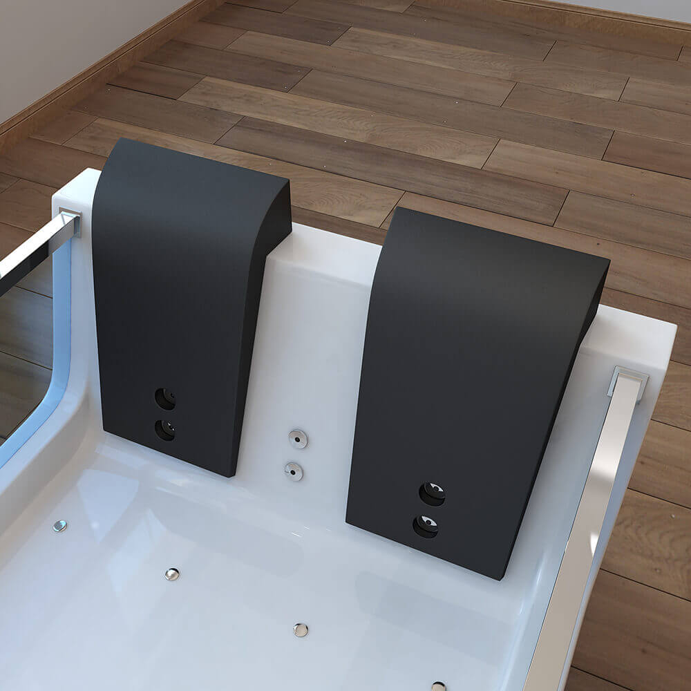 Whirlpool Badewanne mit Lichttherapie ATLANTIC XL 180 x 120
