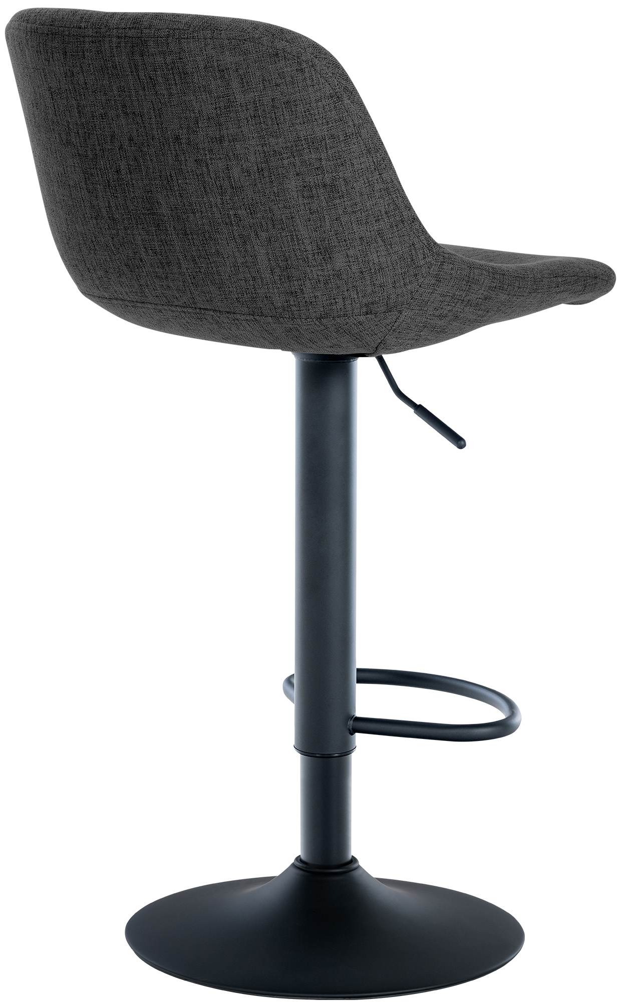 2er Set Barhocker Loft Stoff, schwarz