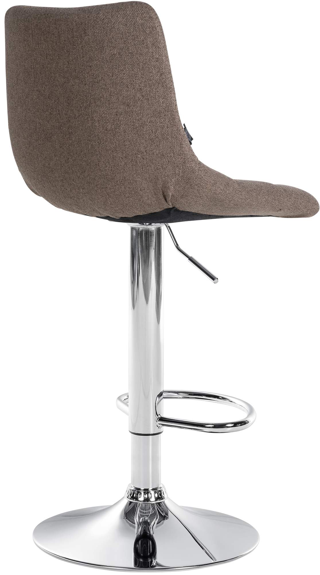 Barhocker Jerry Stoff chrom, taupe