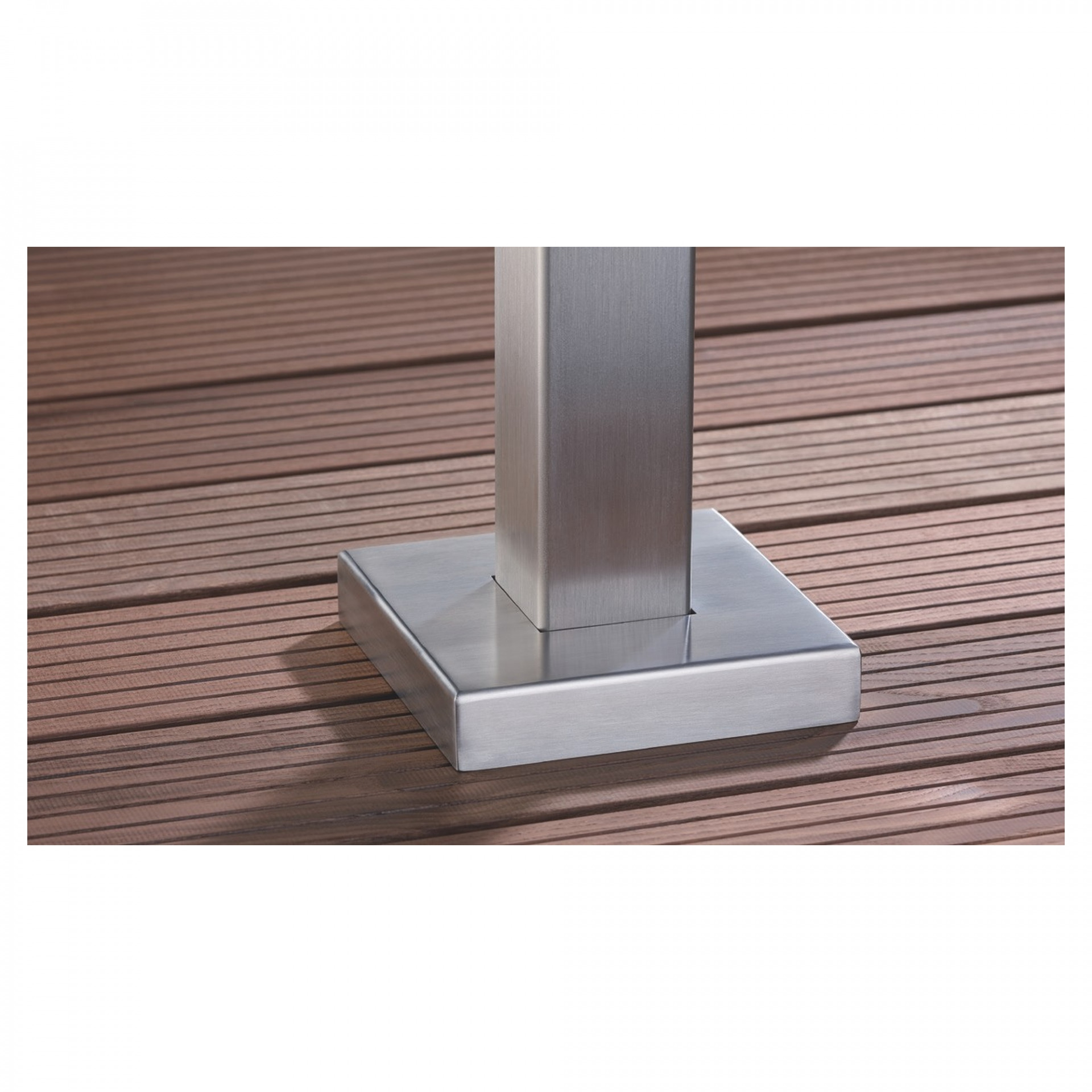 530868 VETRO Abdeckkappen für Schraubplatte, 155 x 155 x 30 mm, V2A