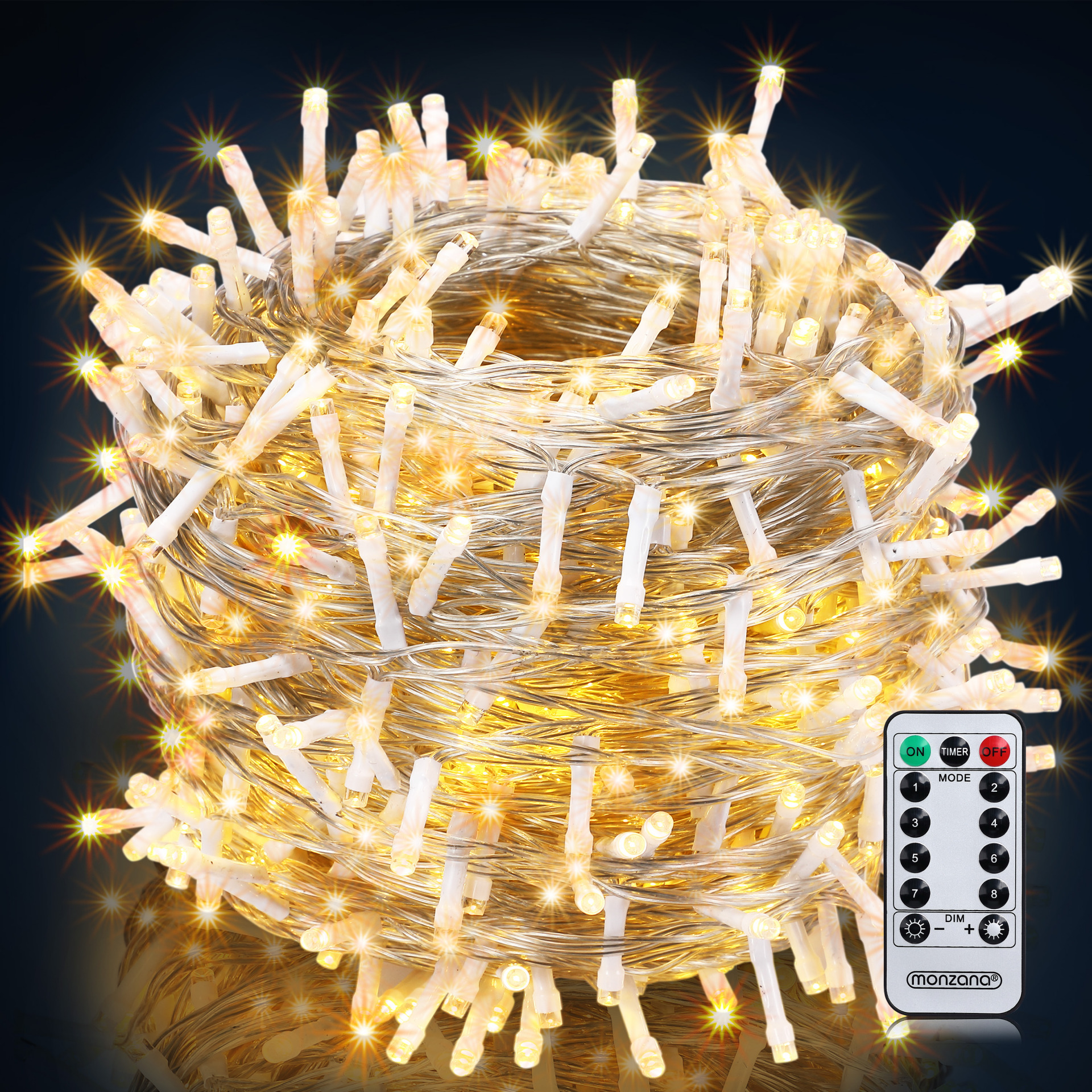 Lichterkette Weihnachten inkl Fernbedienung