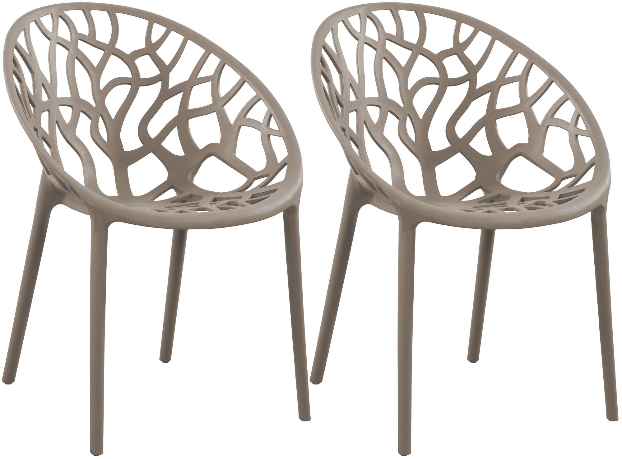 2er Set Stuhl Hope, taupe