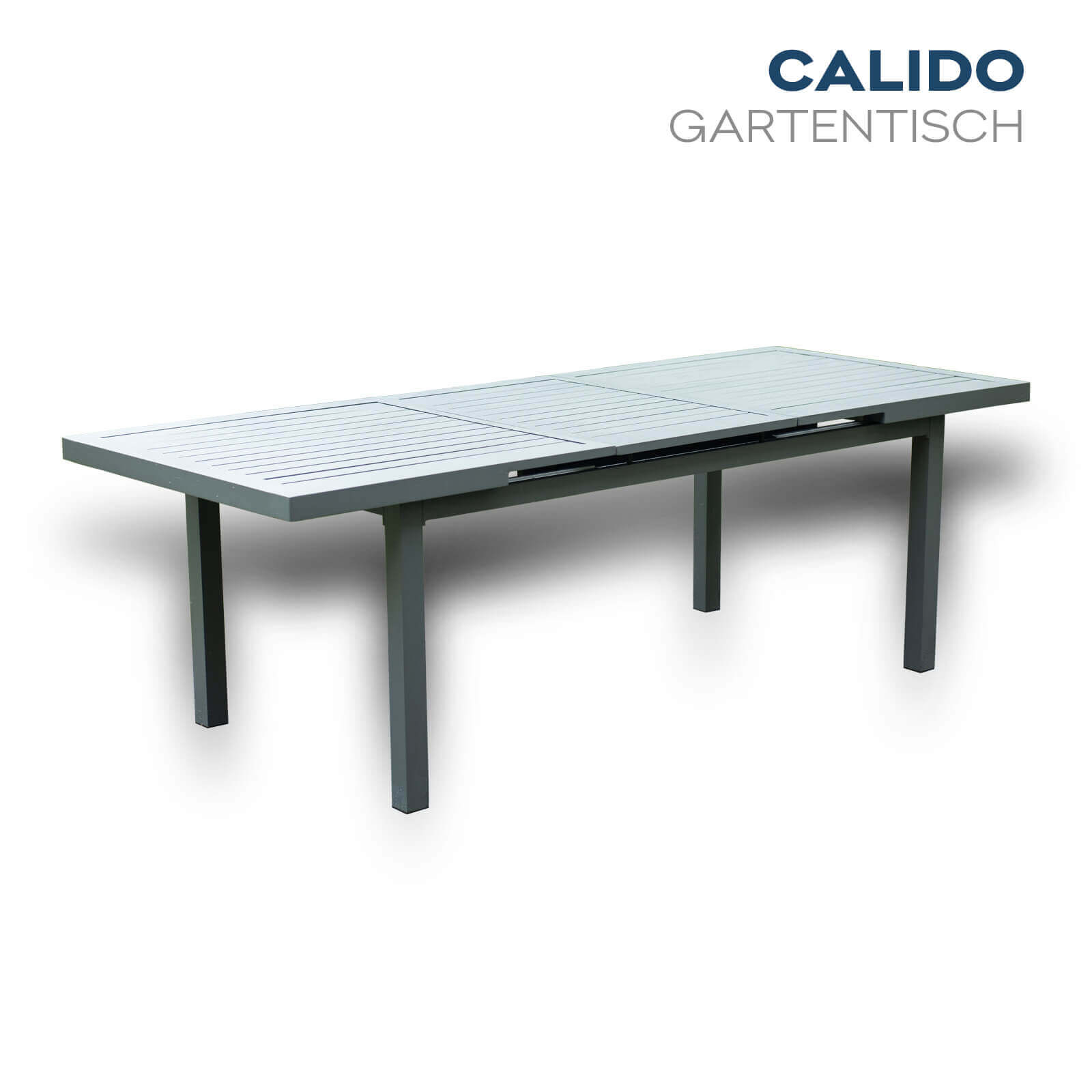 Garten-Sitzgruppe CALIDO MADERA inklusive ausziehbarer Gartentisch + 4 Stühlen
