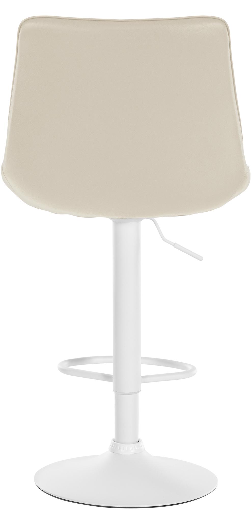 2er Set Barhocker Toni Kunstleder weiß, creme