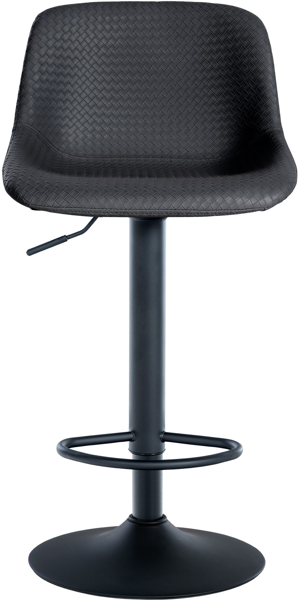 2er Set Barhocker Loft Kunstleder, schwarz