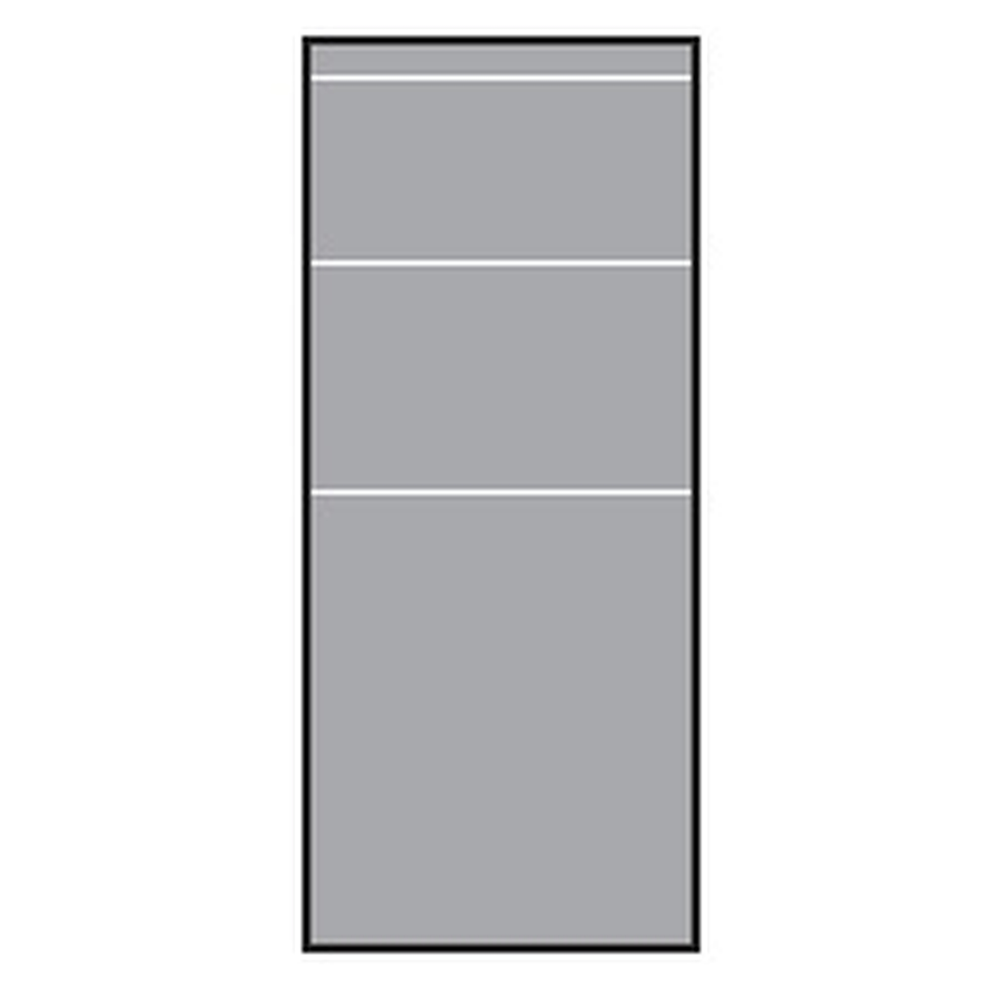 VETRO Glasscheibe, B 515 x H 1200 mm, Streifen-Dekor 81, satiniert