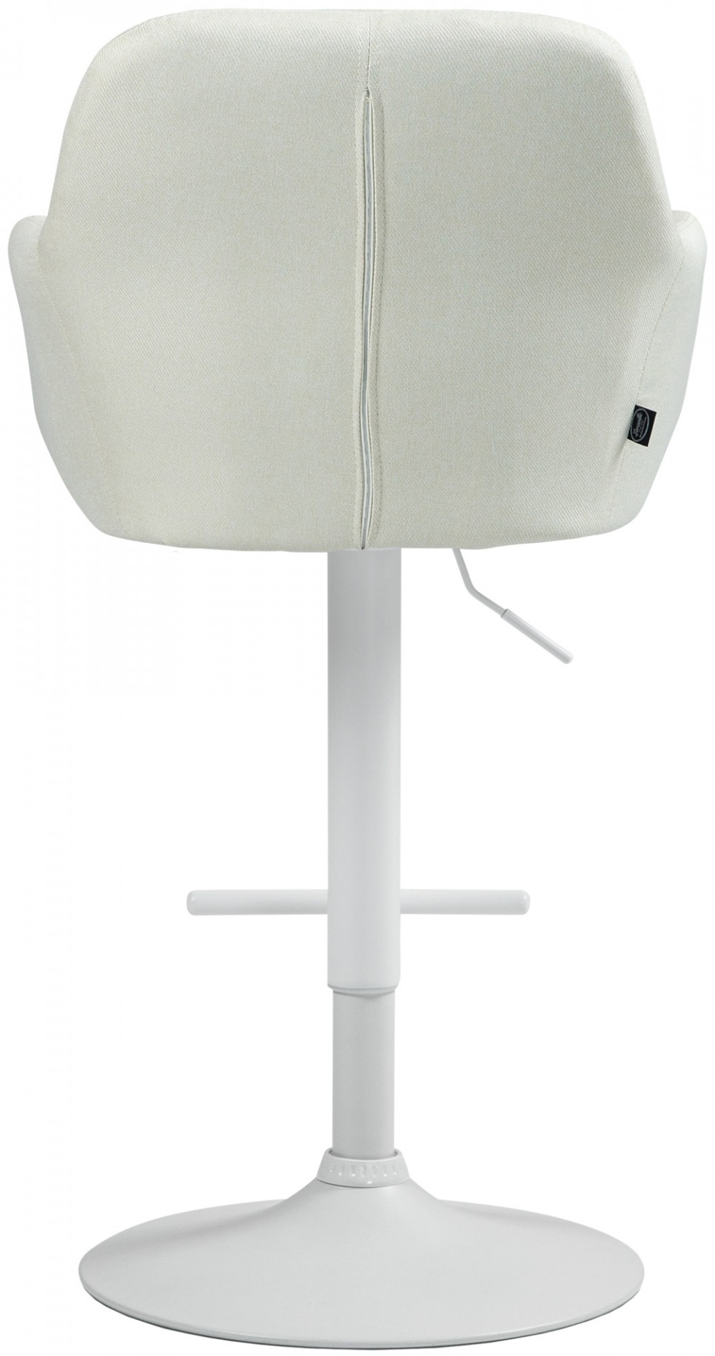 Barhocker Natoma Stoff weiß, creme