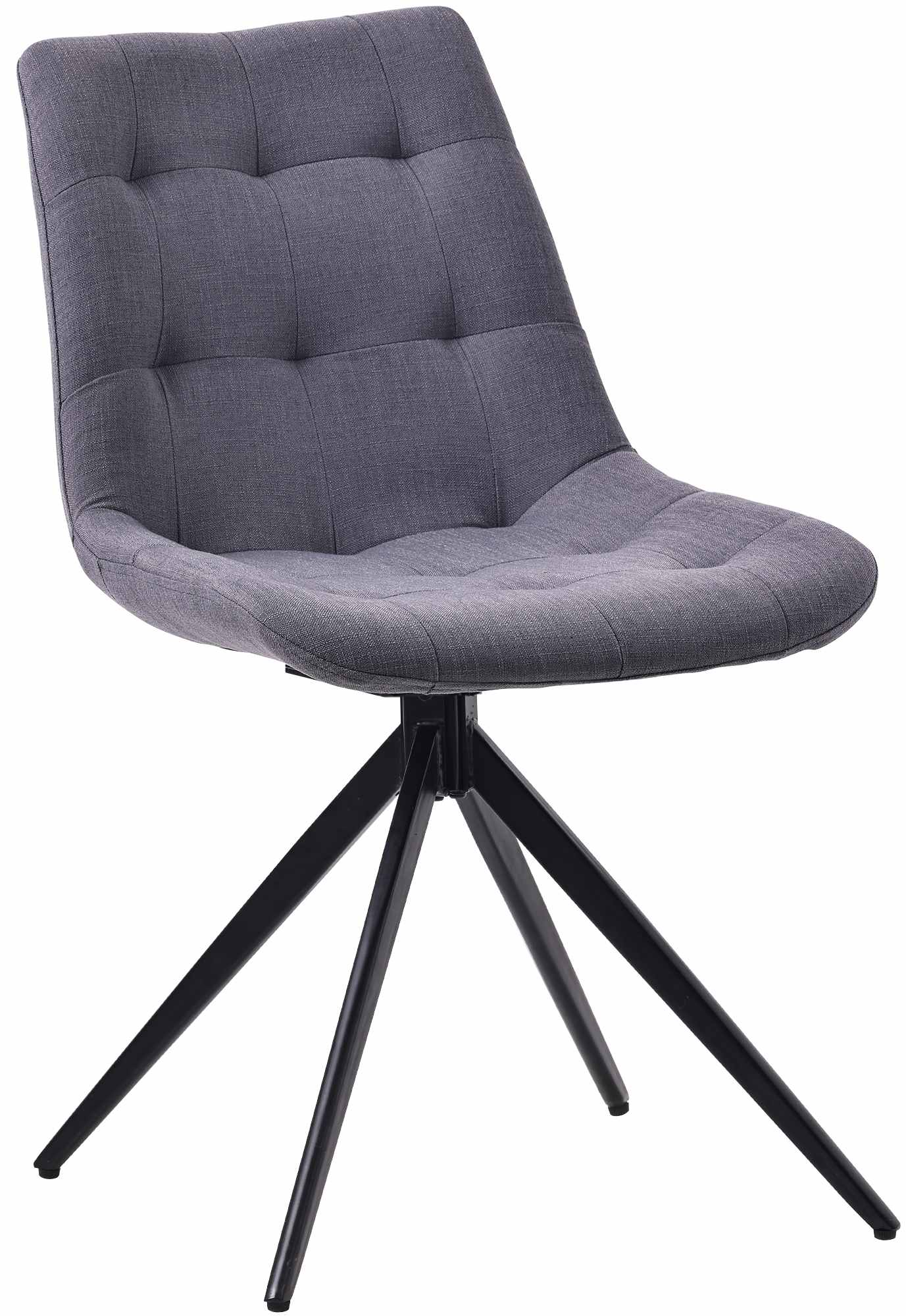 Esszimmerstuhl Merna Stoff, dunkelgrau