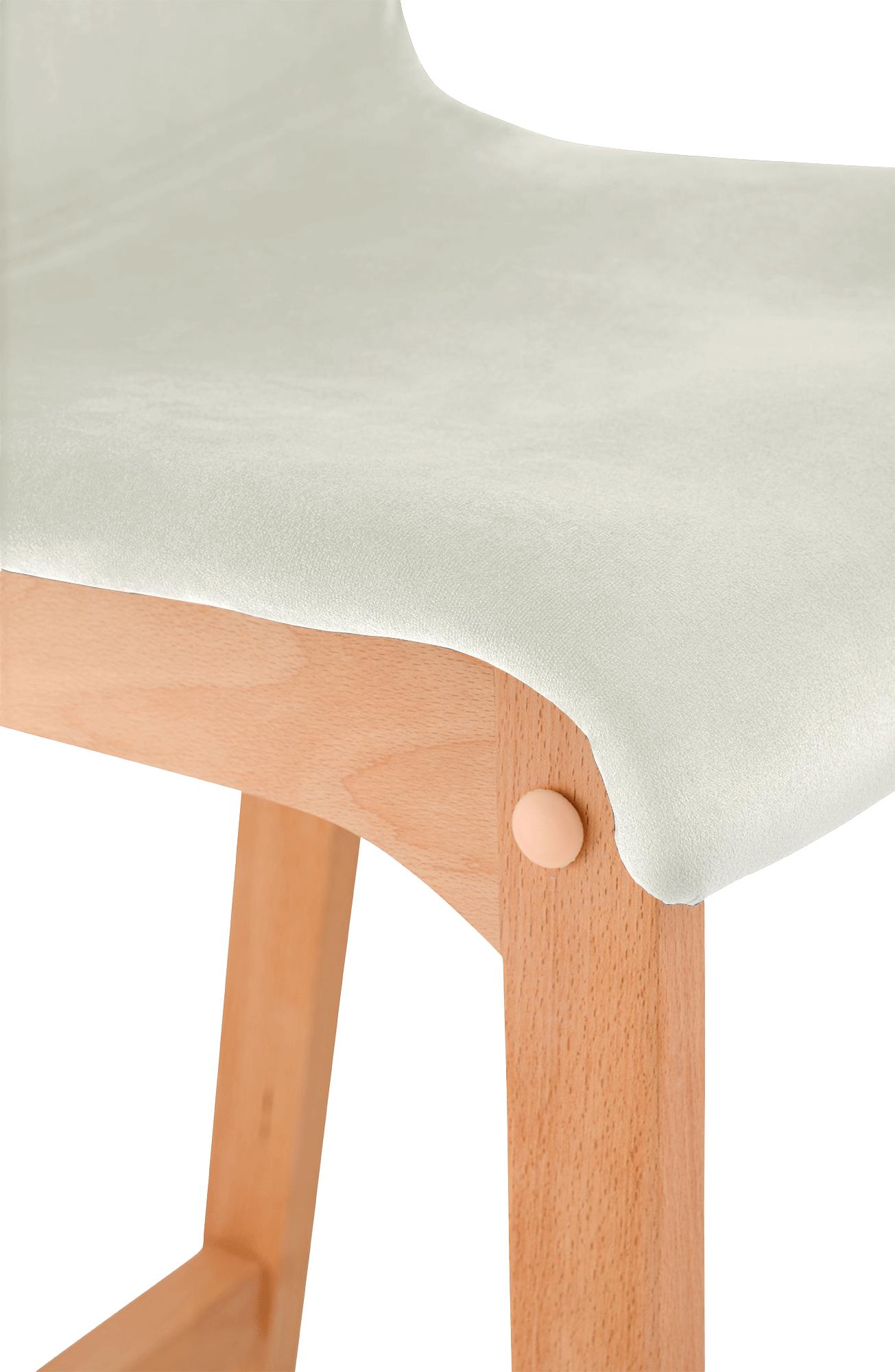 Barhocker Hoover Samt Natura, creme