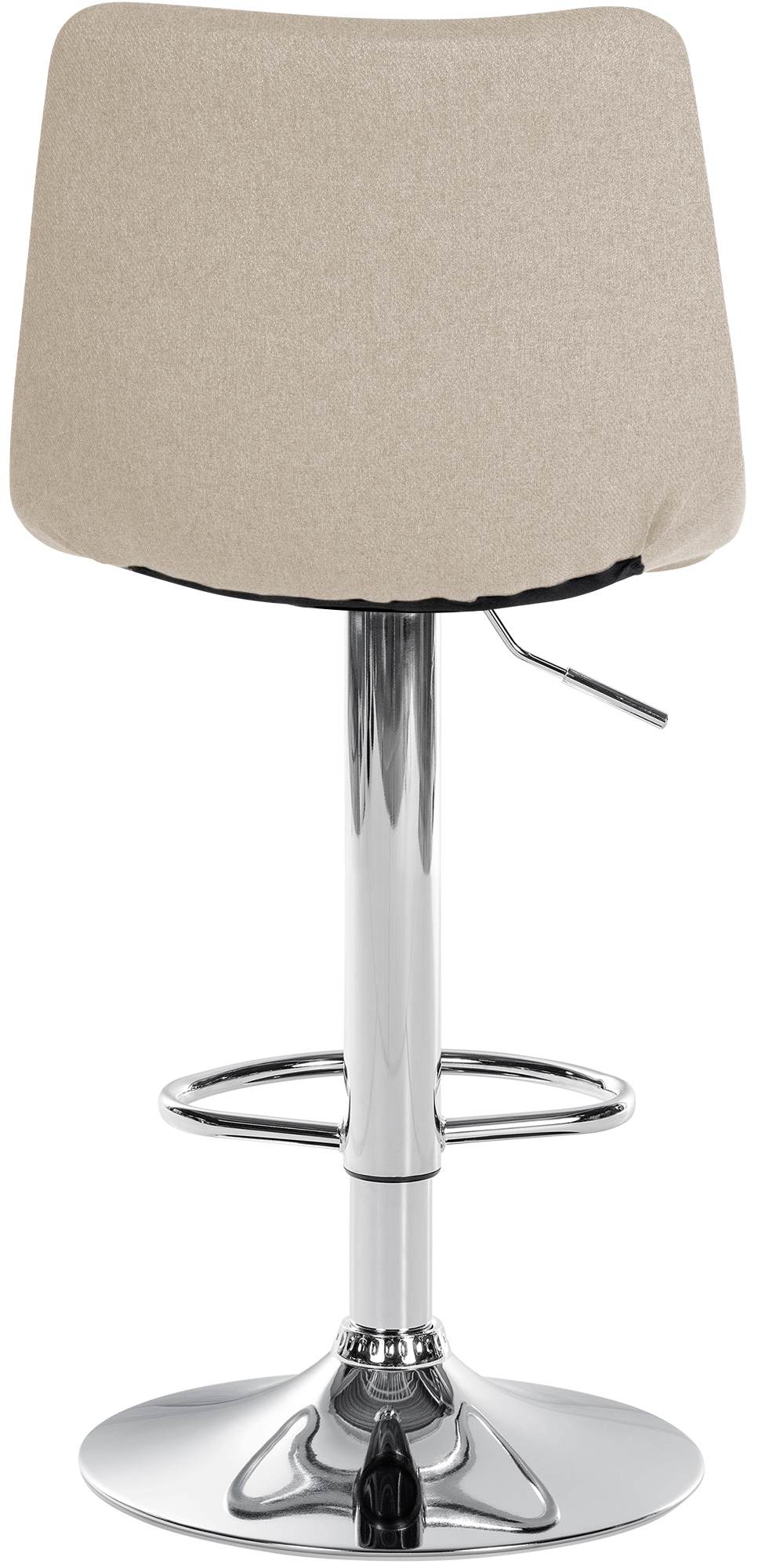 2er Set Barhocker Jerry Stoff chrom, creme