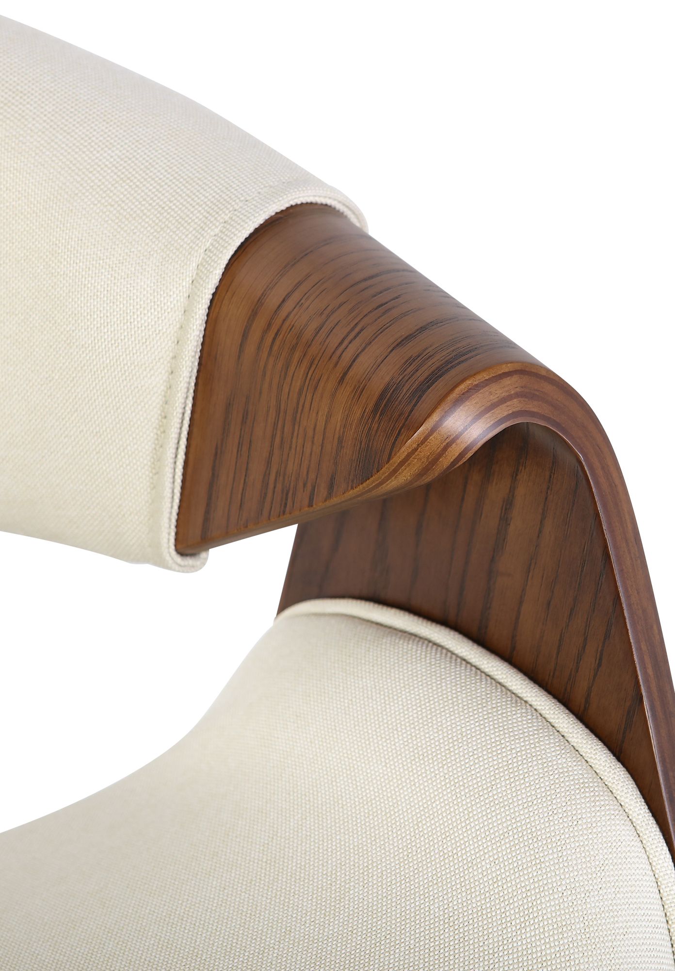 Esszimmerstuhl Foley Stoff Eiche, creme
