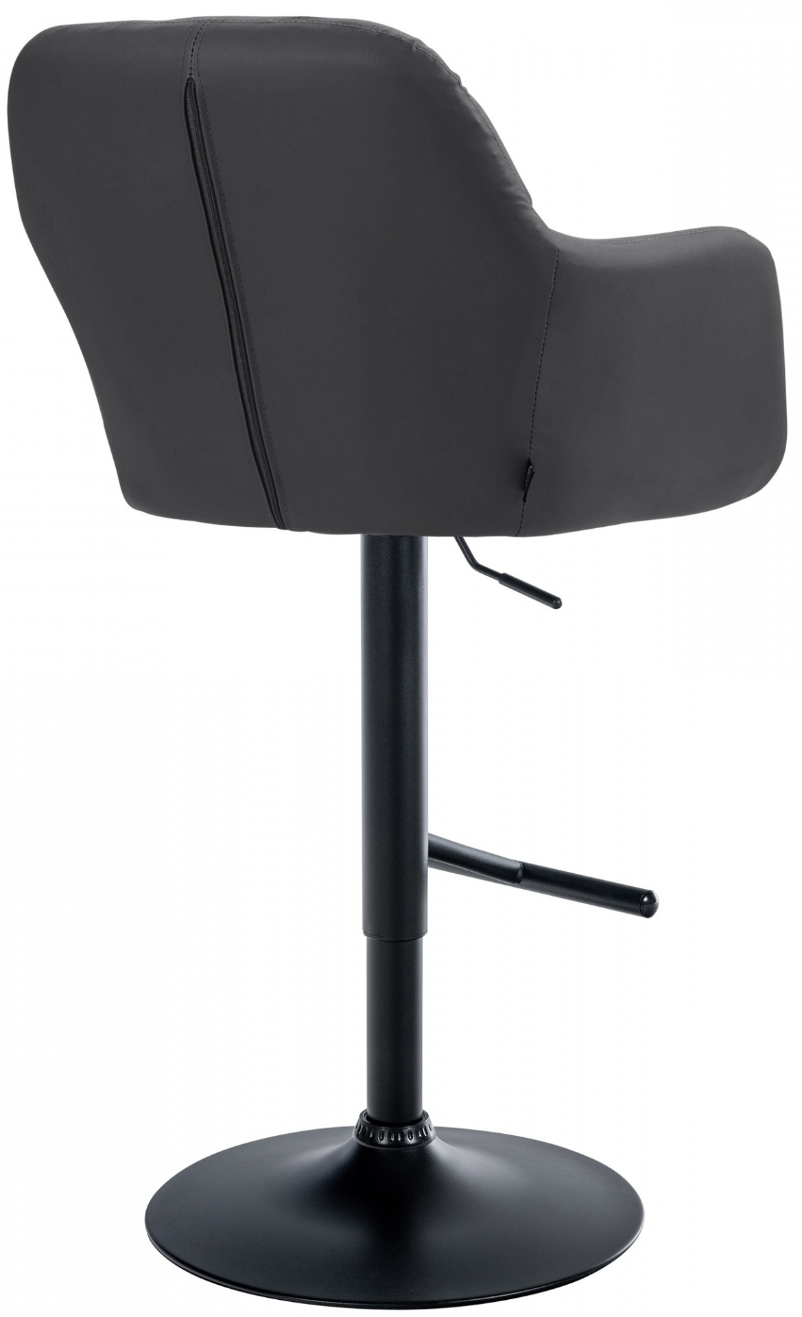 Barhocker Natoma Kunstleder schwarz, schwarz