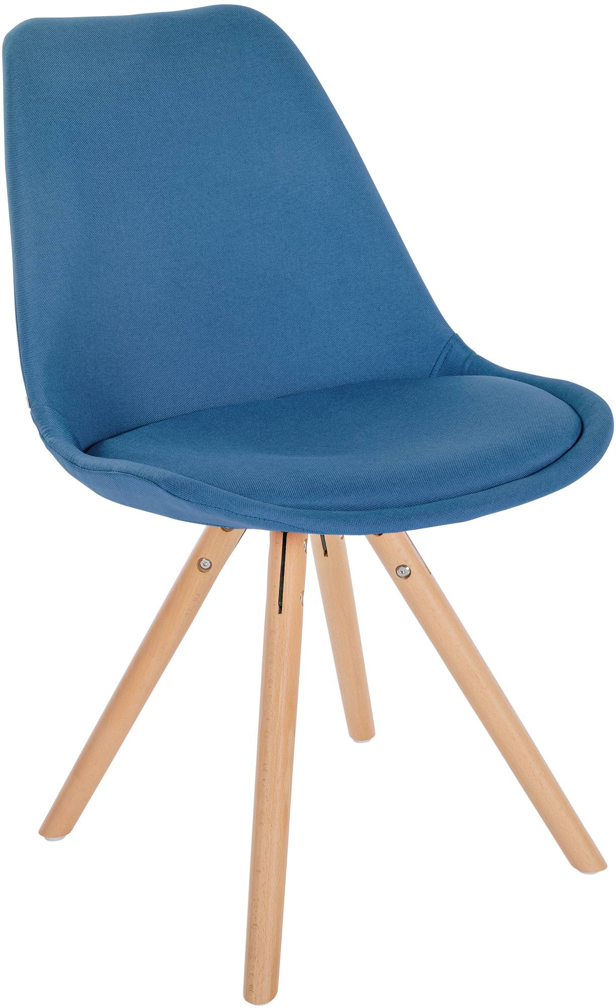 Stuhl Sofia Stoff Rund, blau