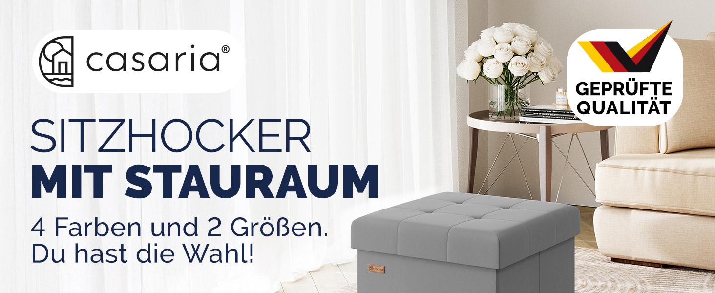 Sitzhocker Beige Samt 42x38x38cm faltbar