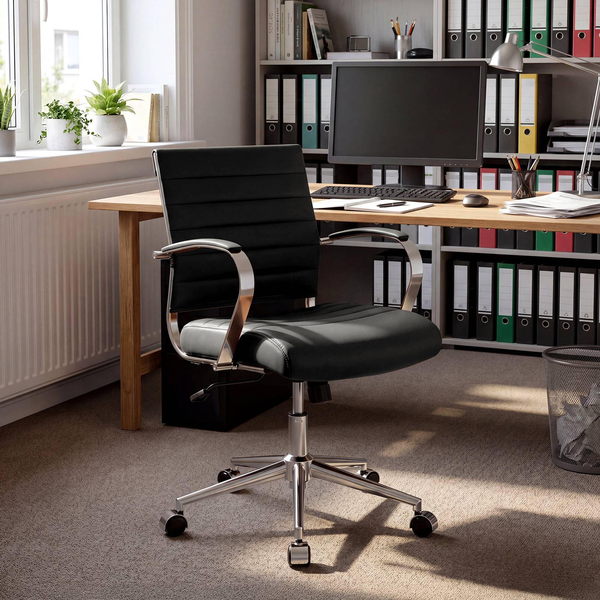 Bürostuhl Oakland Kunstleder, grau