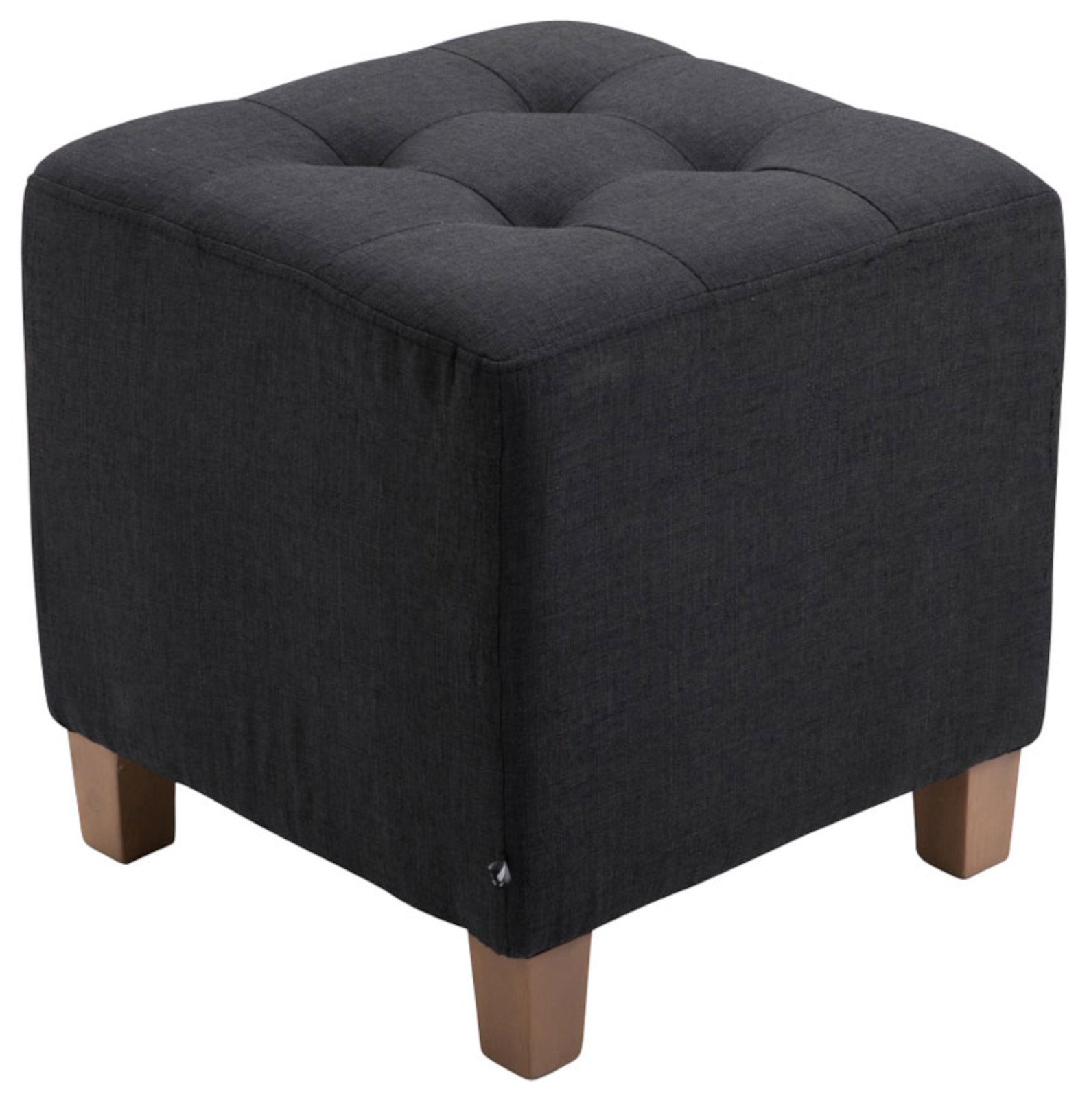 2er Set Sitzhocker Pharao, antik-hell, schwarz