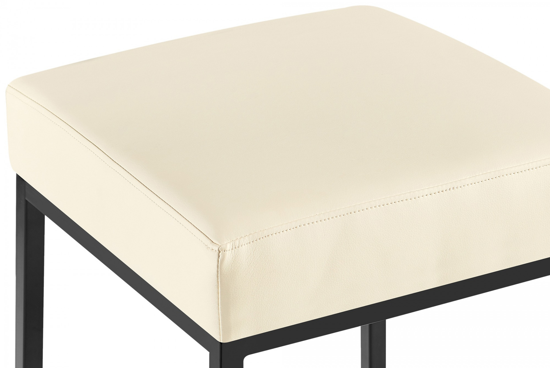 2er Set Barhocker Montreal 80 Kunstleder schwarz, creme