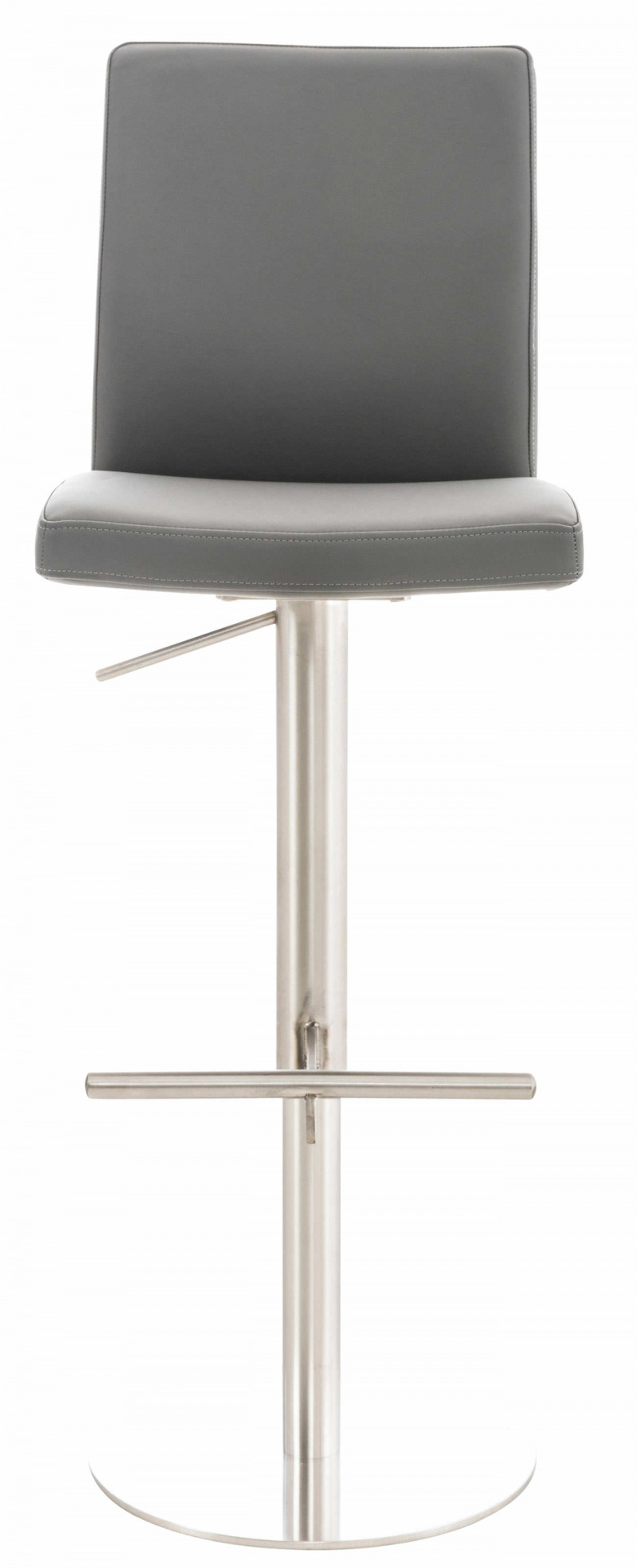 Barhocker Cadiz Kunstleder edelstahl, grau